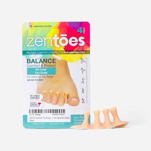 ZenToes Hammer Toe Straightener Crest with No Loop, Beige, 4 ct.