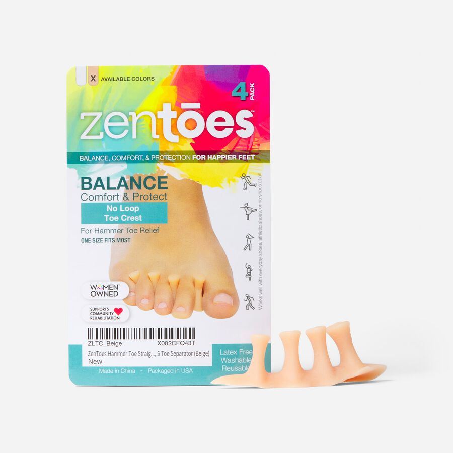 ZenToes Hammer Toe Straightener Crest with No Loop, Beige, 4 ct., , large image number 0