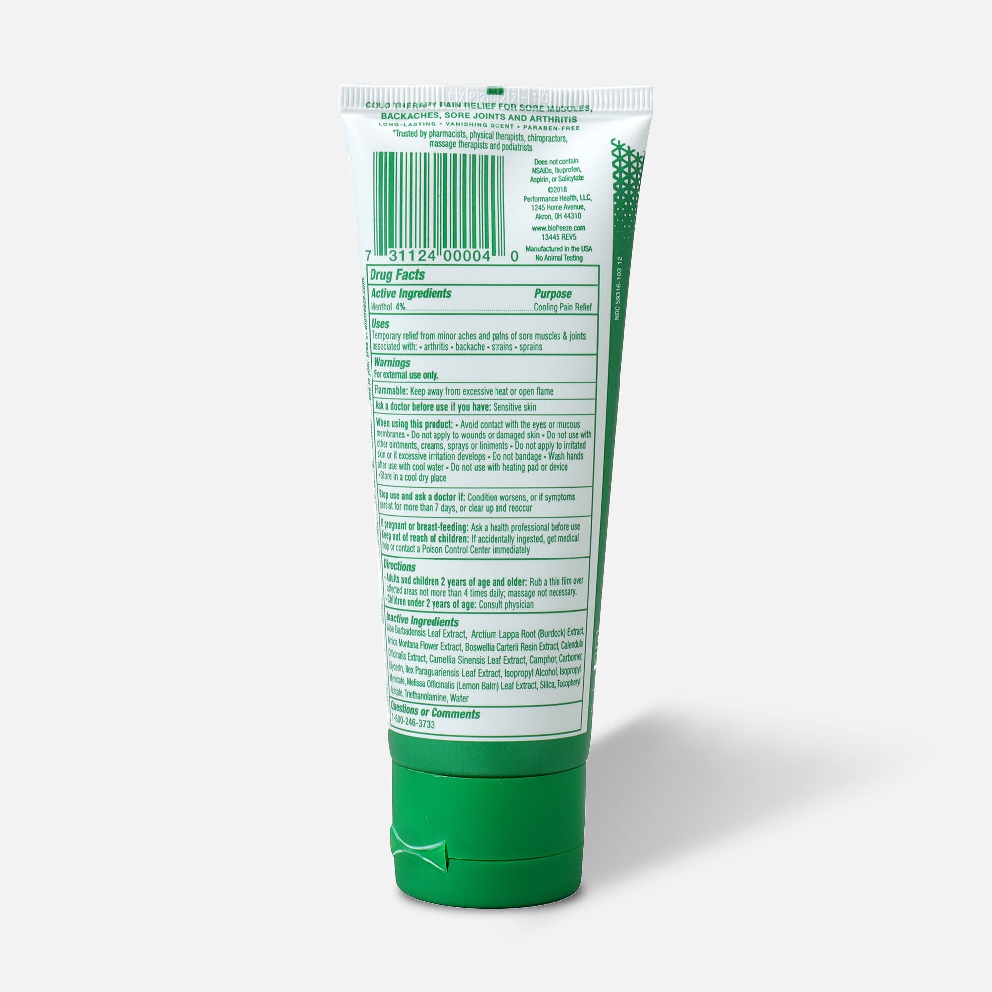 Biofreeze® Pain Relieving Gel, Colorless, 3 oz. by Biofreeze | HSA
