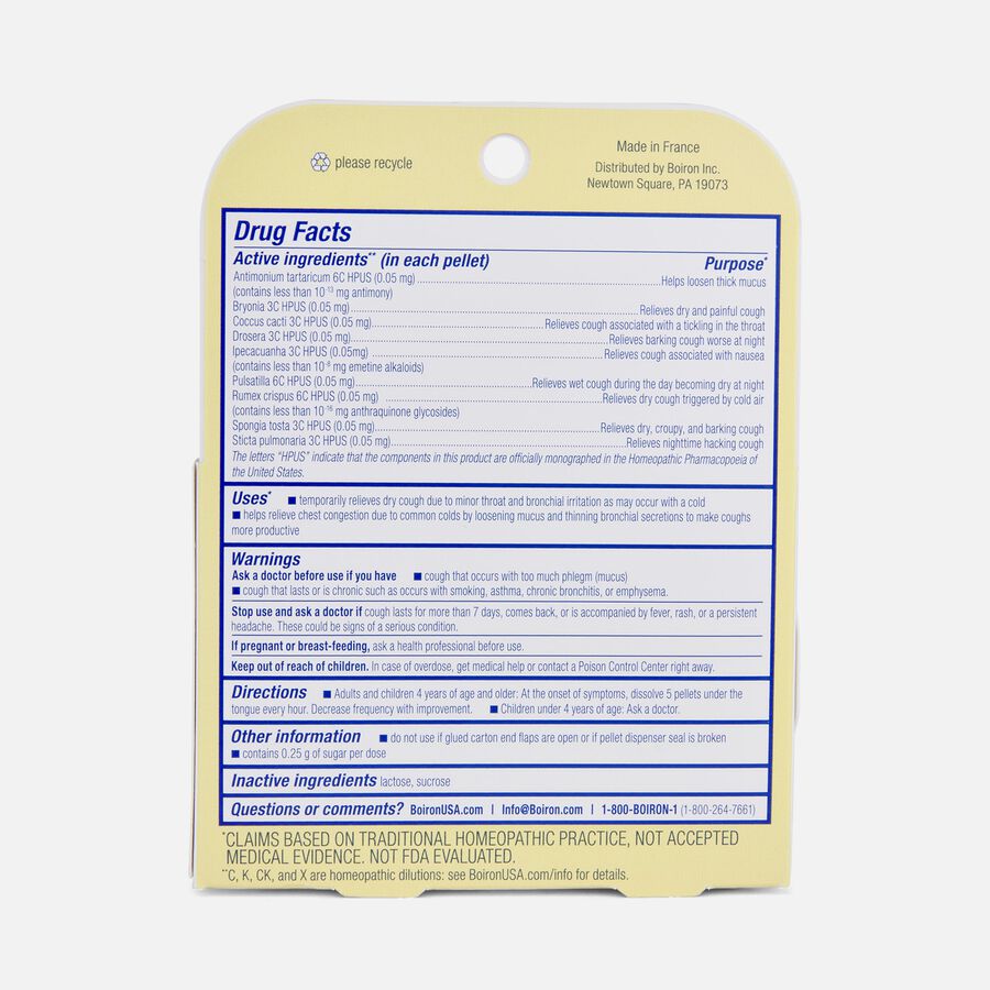 Boiron Chestal&reg; Cold & Cough Meltaway Pellets, 160 ct., , large image number 1