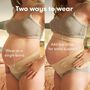 Frida Mom Dual-Support Pregnancy Belly Band, Clay, , large image number 2