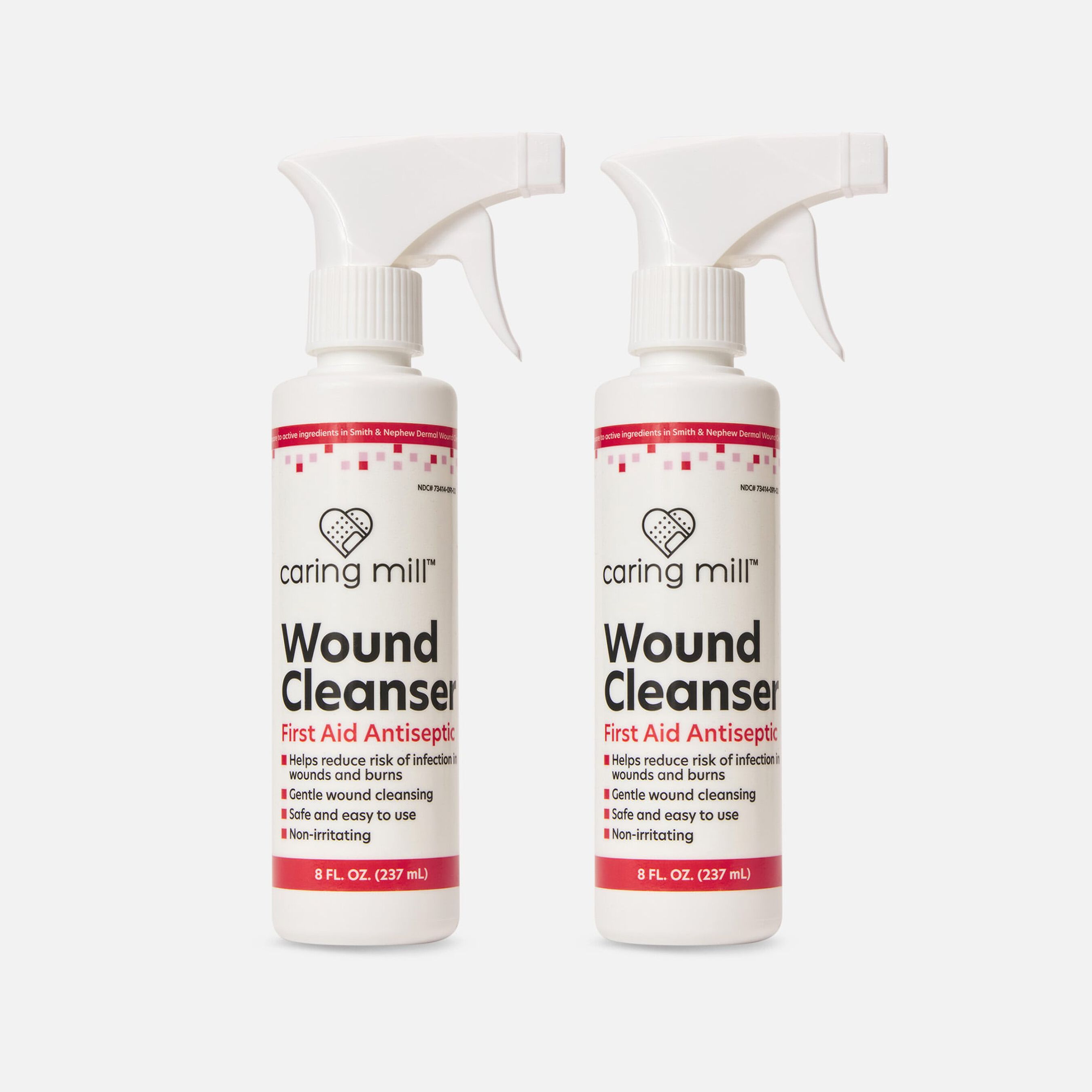 HSA Eligible Caring Mill™ Antibacterial Wound Wash 8 oz. (2Pack) HSA