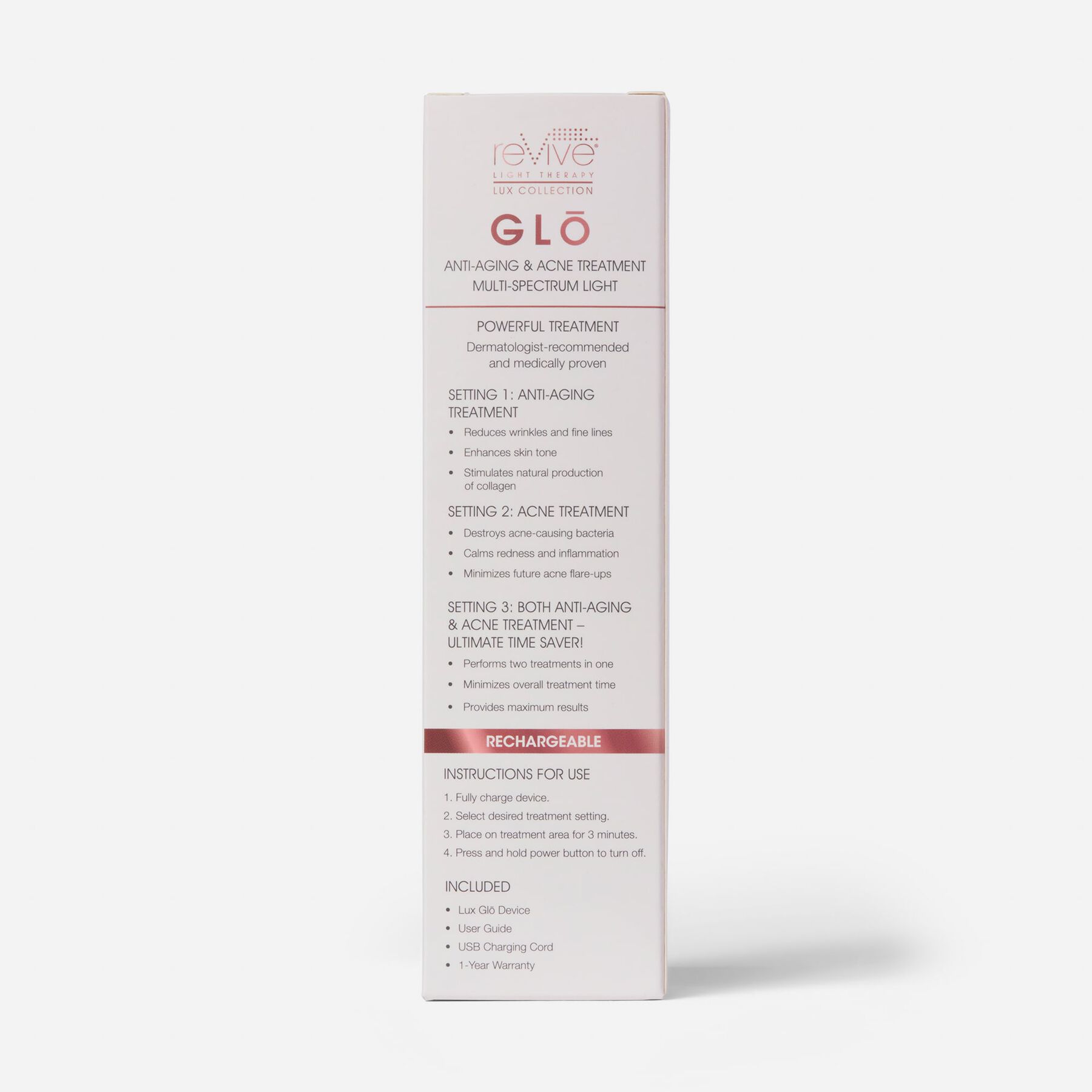 reVive Light Therapy LUX Glo Light Therapy Acne Device