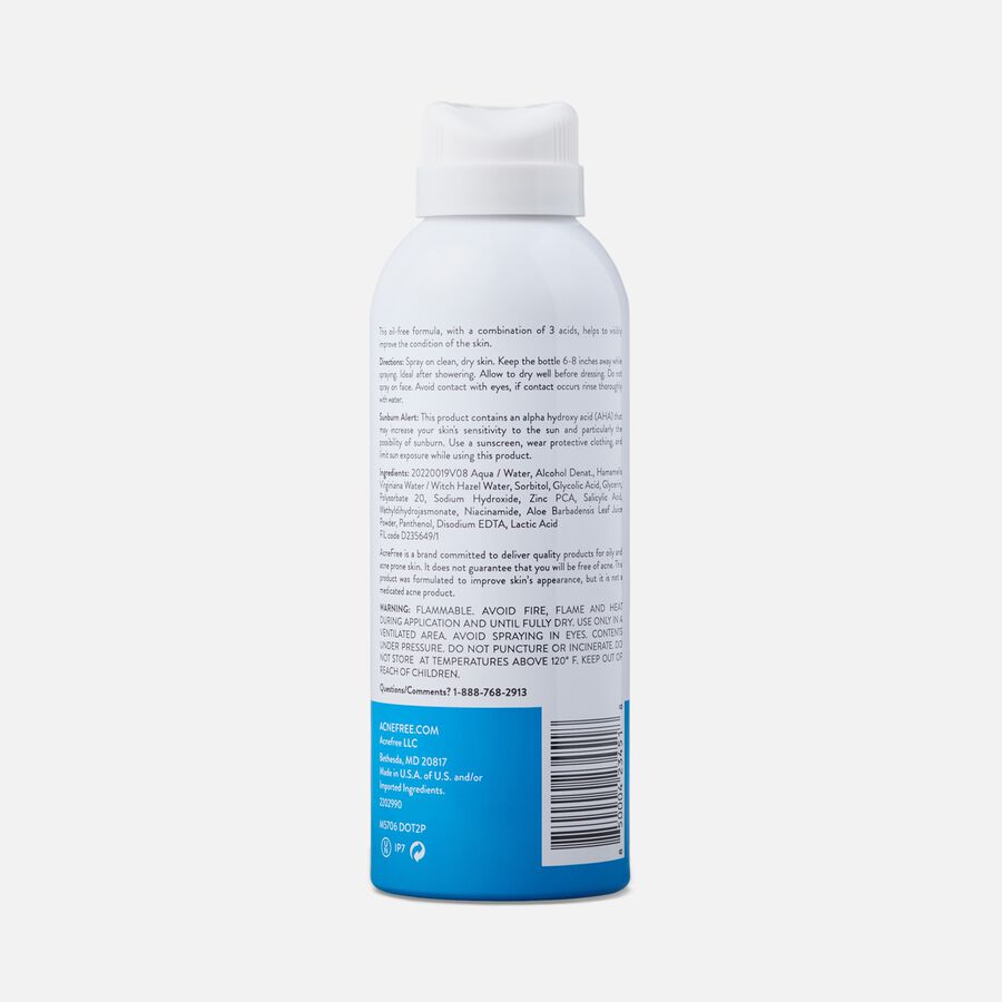 AcneFree Salicylic Acid Body Clearing Spray, 5 oz., , large image number 1