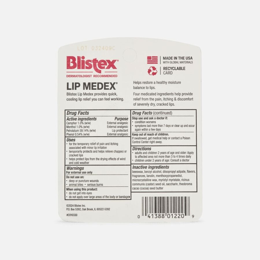 Blistex Lip Medex Lip Protectant, 3 ct., , large image number 1