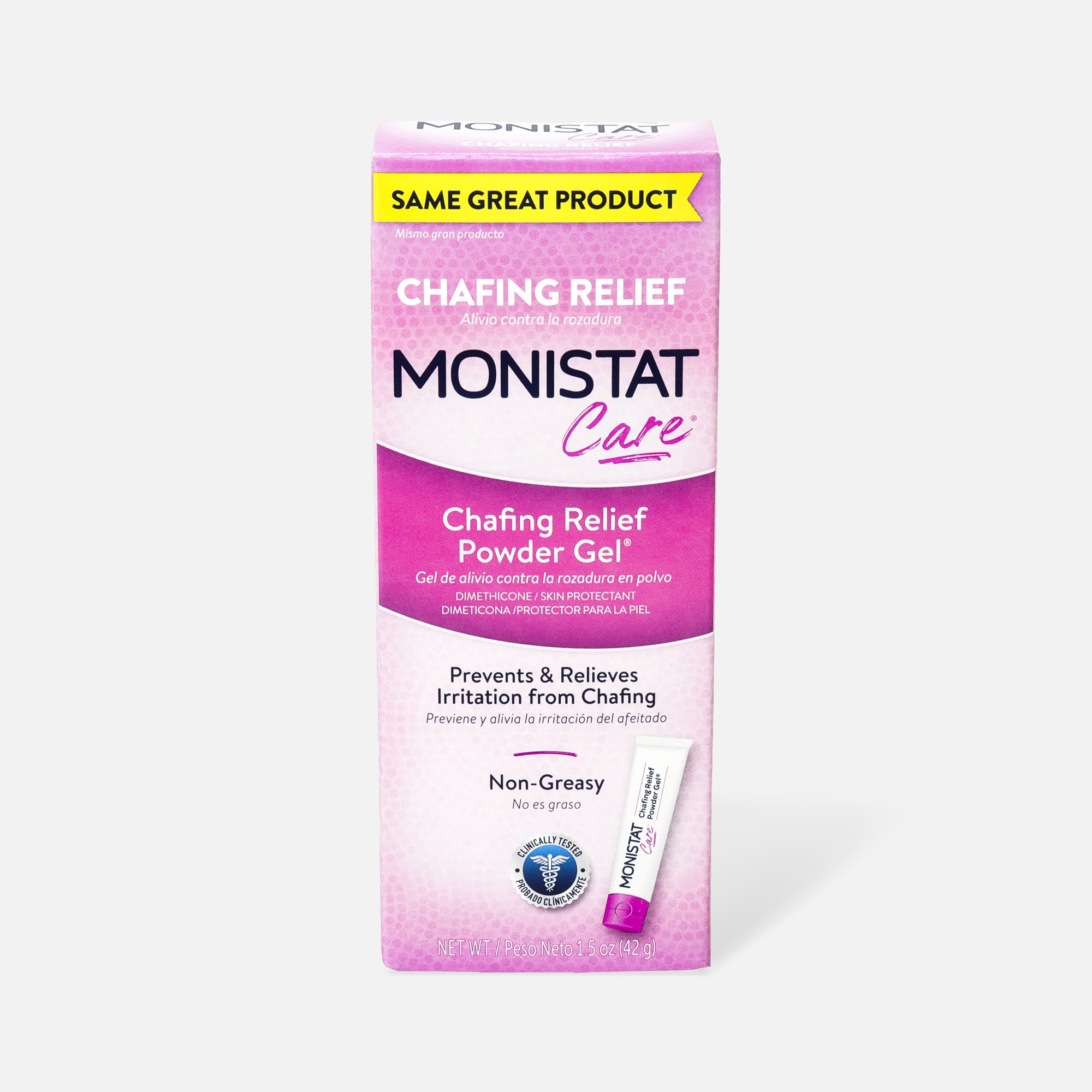 MONISTAT Complete Care Chafing Relief Powder Gel 1.5 oz (Pack of 3) 