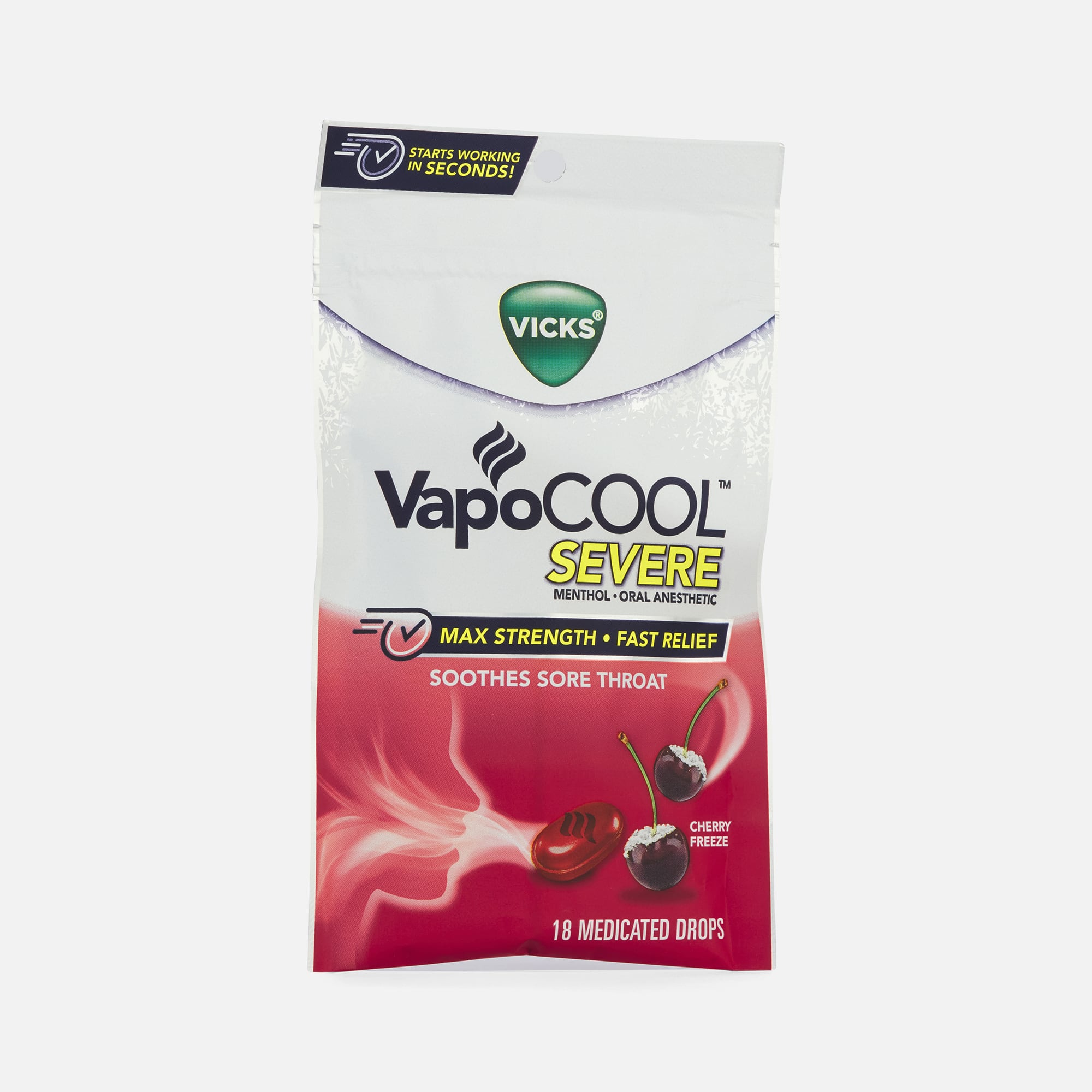 HSA Eligible Vicks VapoCool Drops Severe Cherry, 18 ct. | HSA Eligible