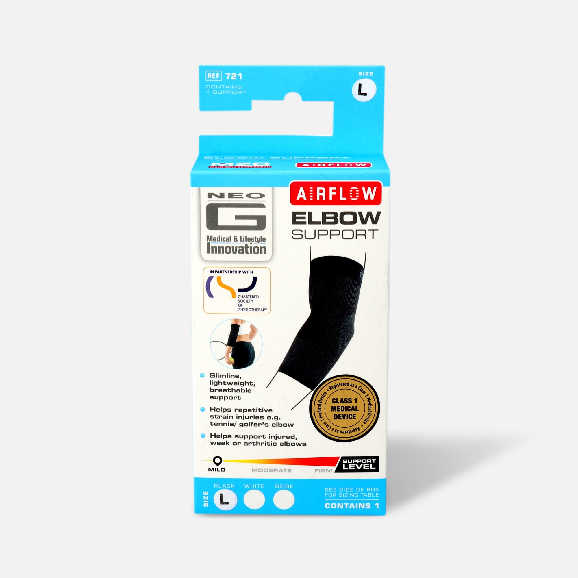 Neo G Airflow Elbow Support, Black by Neo G | HSA Store