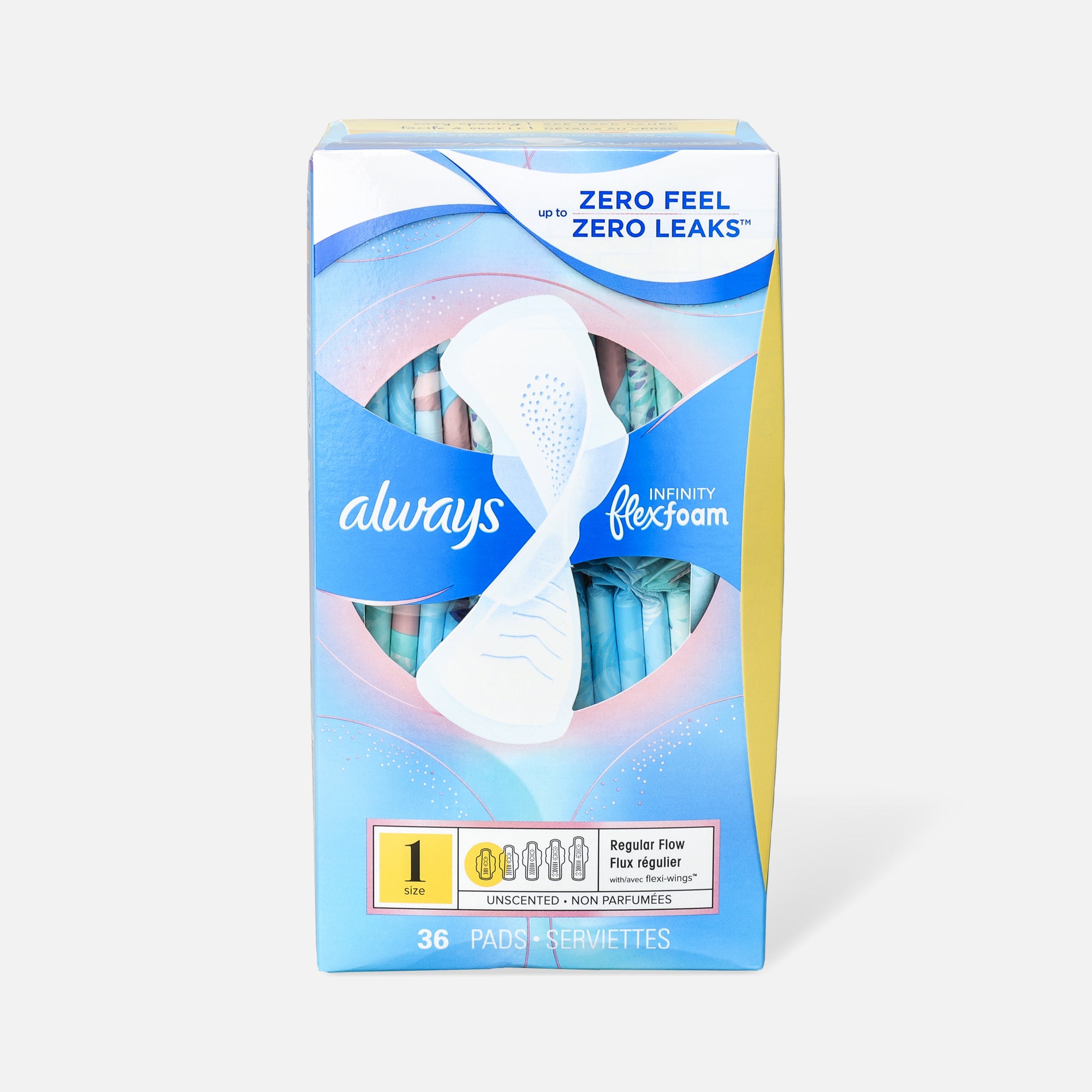 Always, Ultra Thin Pads For Women, Size 1, Regular Absorbency With Wings,  22 Count
