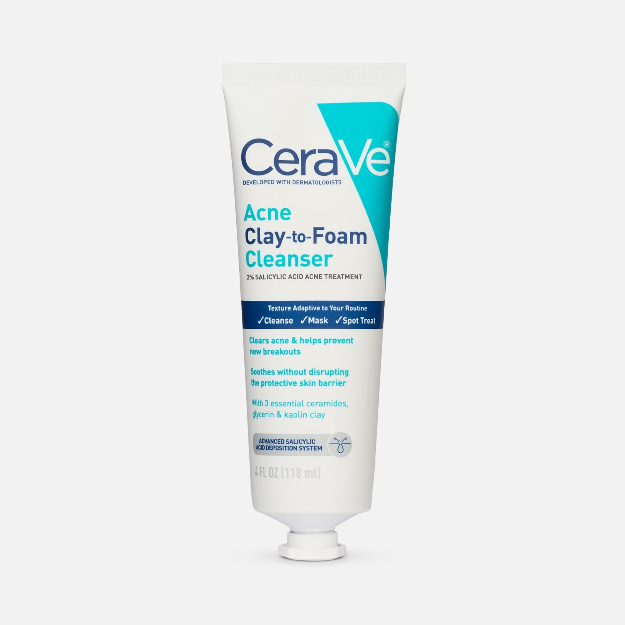 HSA Eligible CeraVe® Acne Clay to Foam Cleanser (2-Pack) | HSA