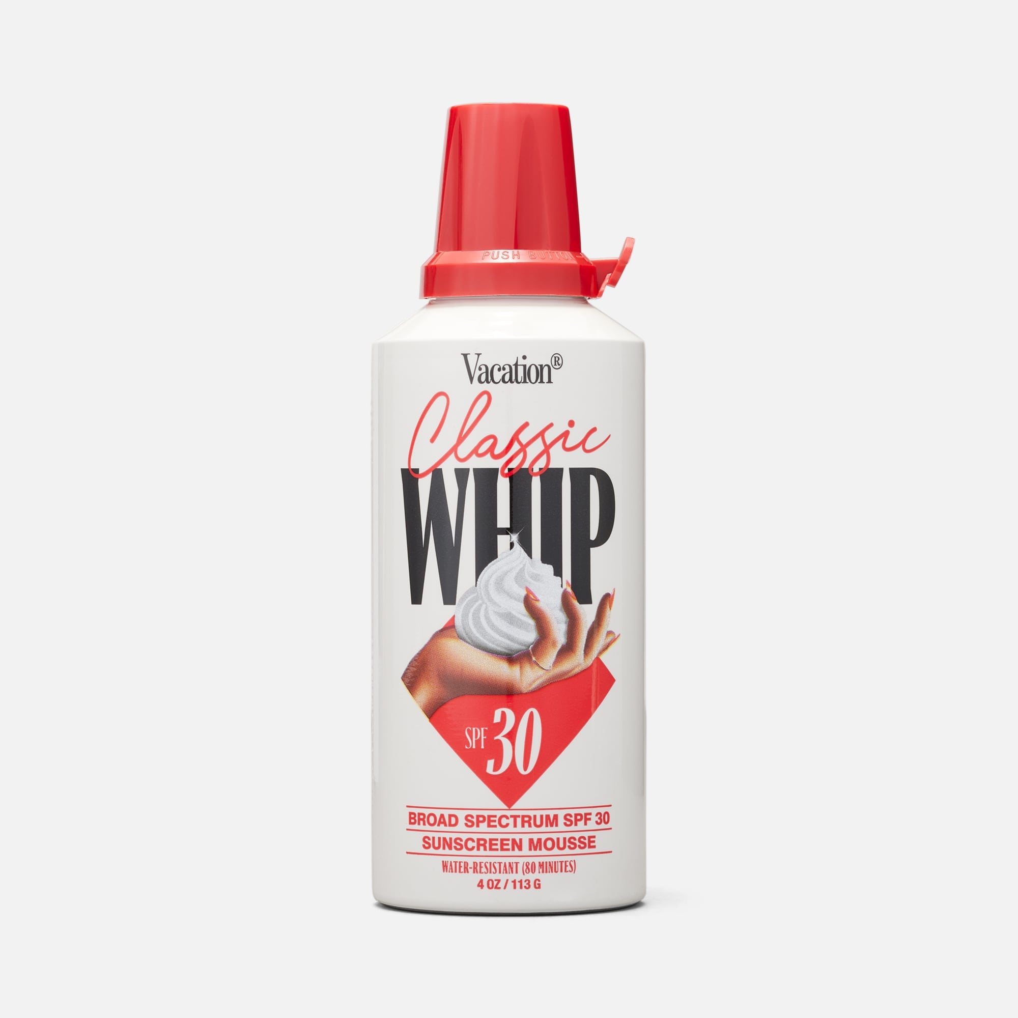 Vacation Classic Whip Sunscreen Mousse, SPF 30, 4 oz. by Vacation
