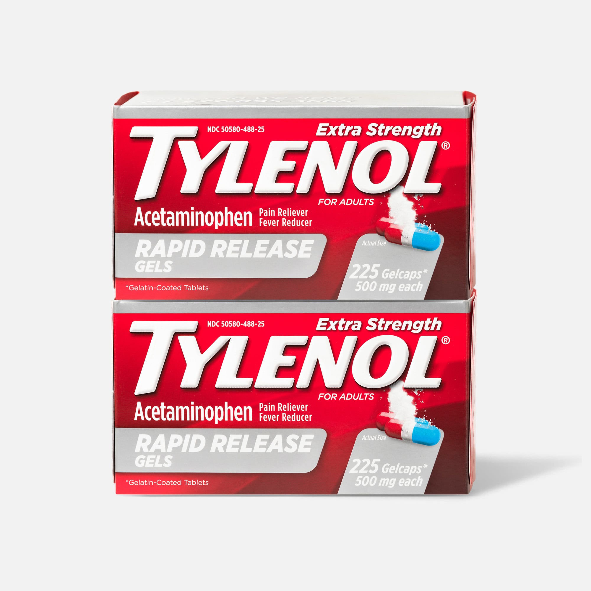  Tylenol Extra Strength Acetaminophen Rapid Release