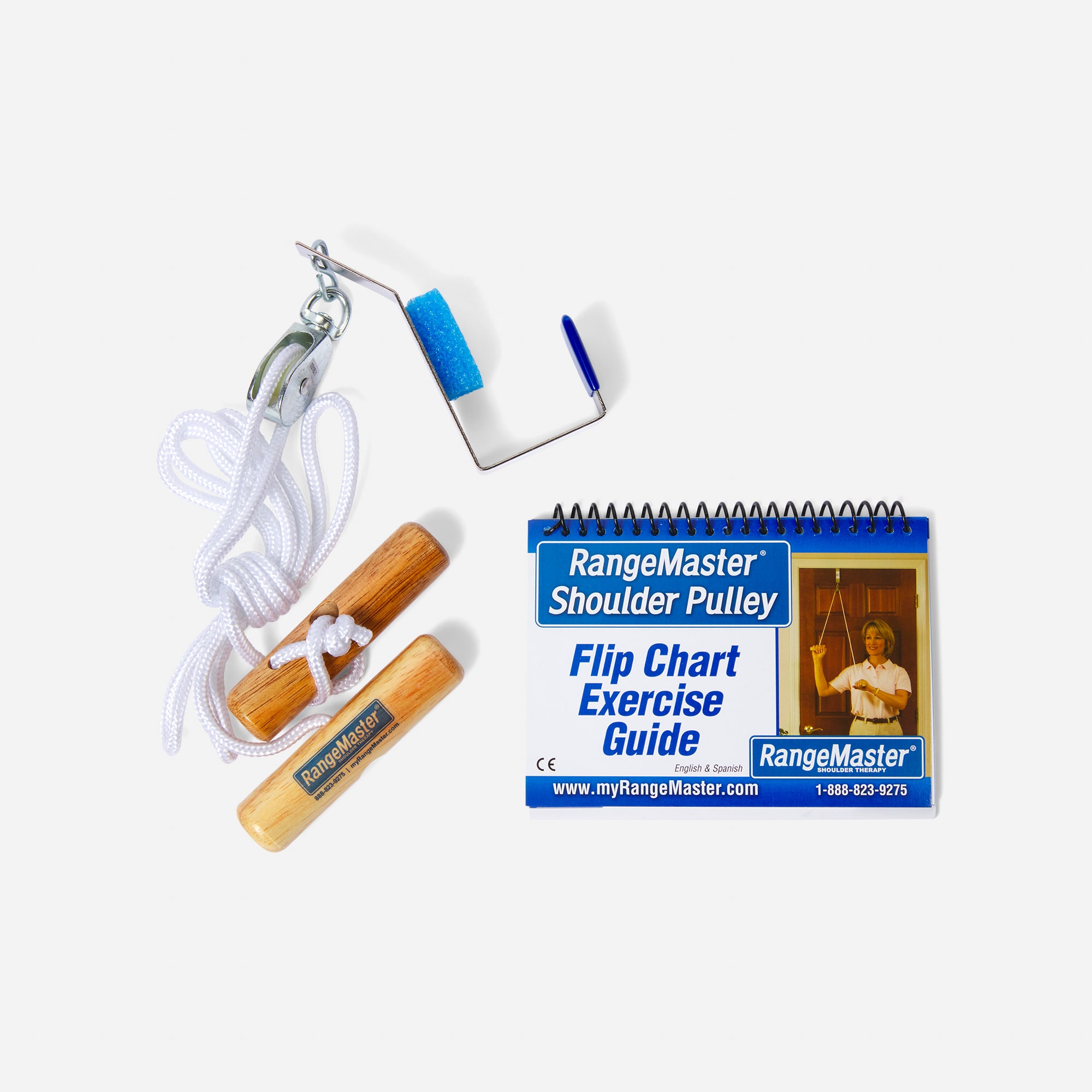 NEW RANGEMASTER Shoulder Pulley Flip Chart Exercise Guide 
