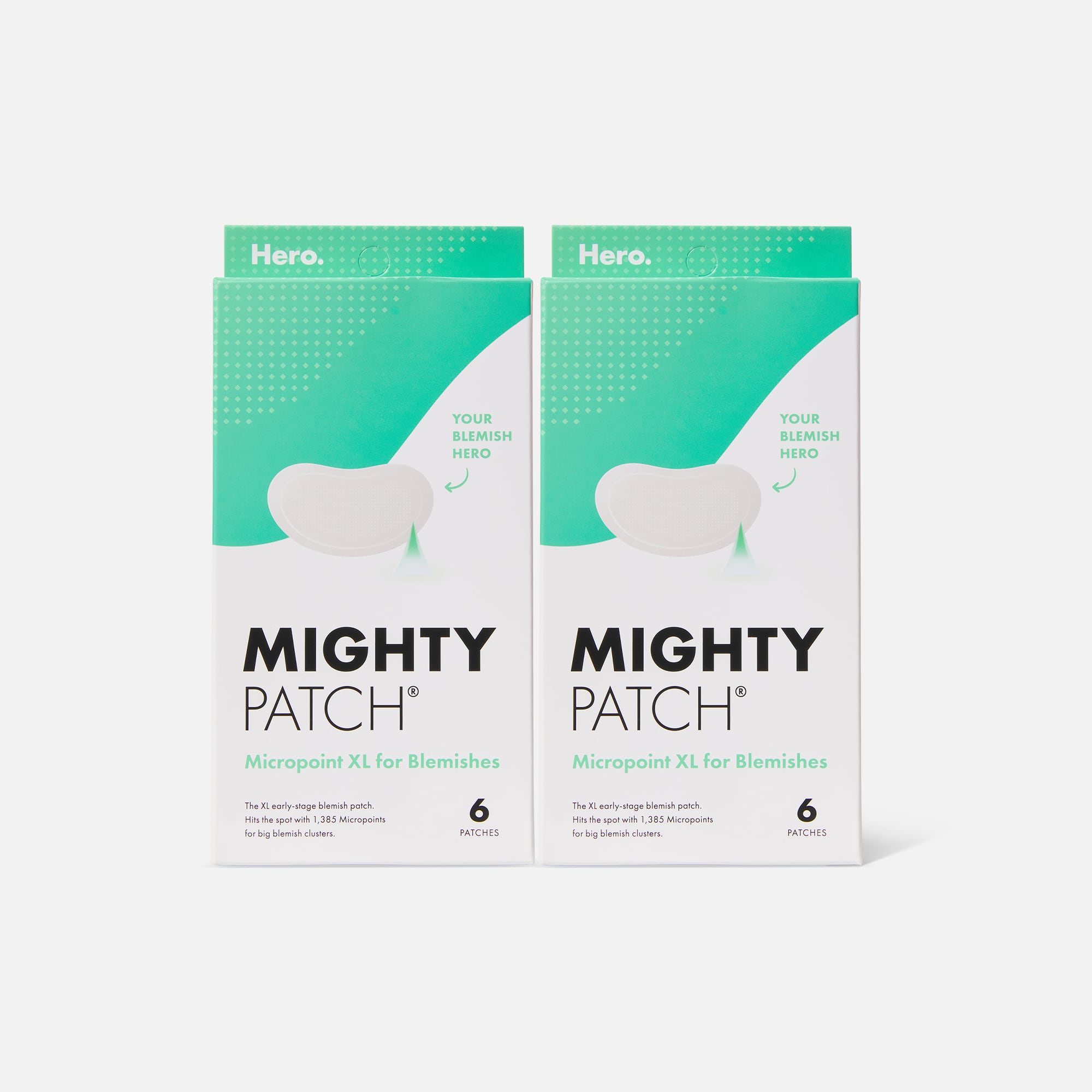 Mighty Patch, Micropoint XL for Blemishes, 6 Patches, Hero Cosmetics, Size: 6pc