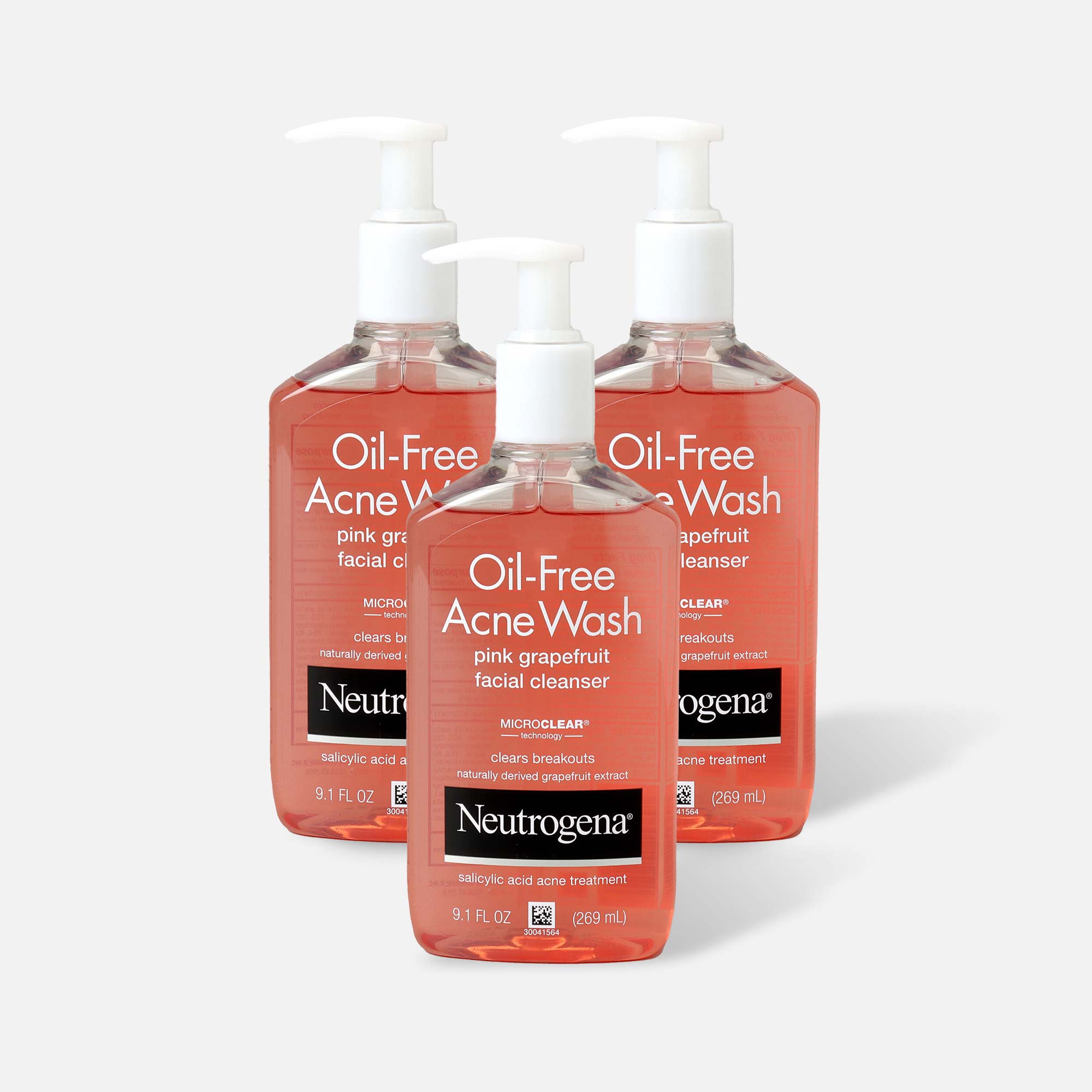 Neutrogena Pink Oil-Free Facial Wash, 9.1 oz. (3-Pack)