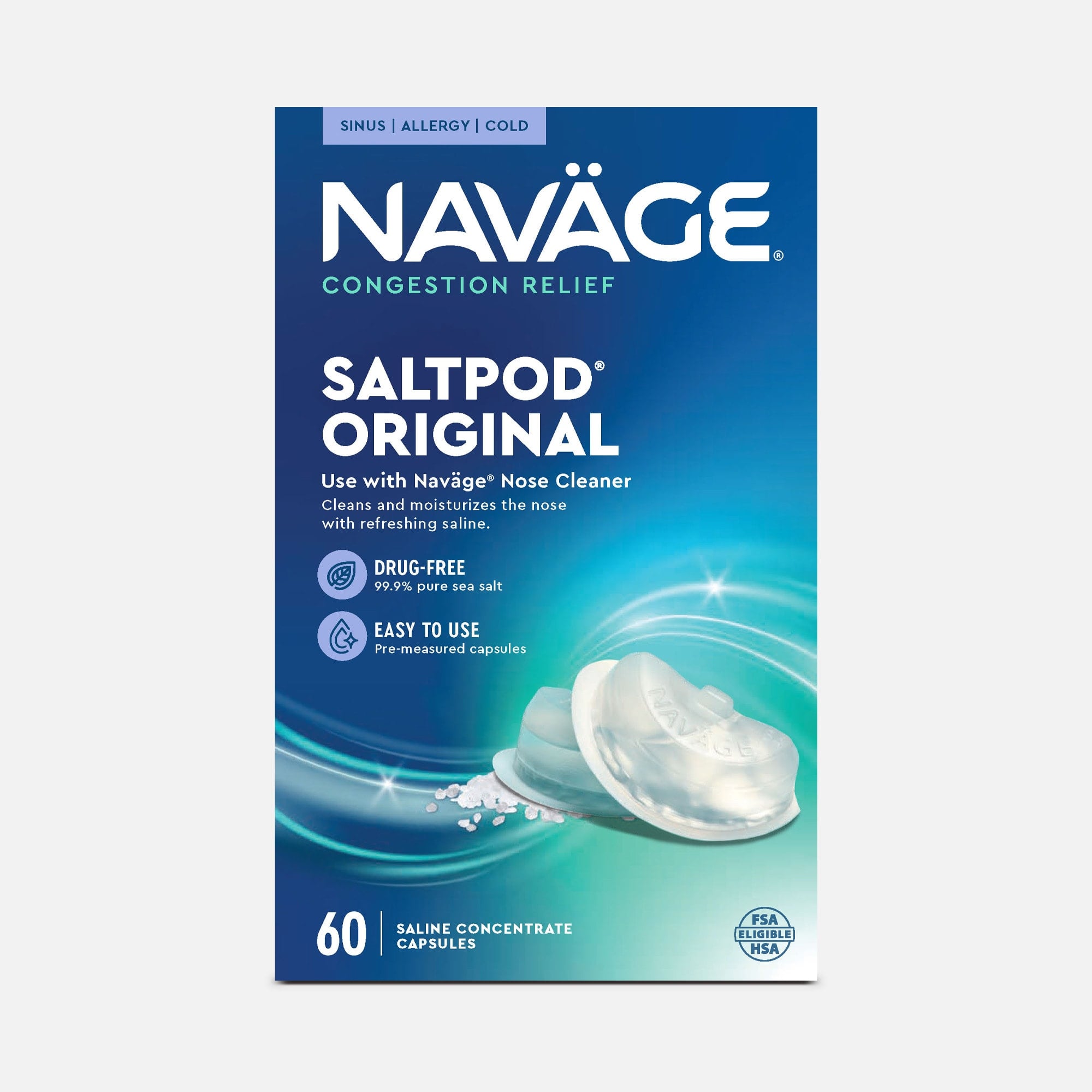 Navage Navage Nasal Care SaltPod, 60-Pack by Navage | HSA Store
