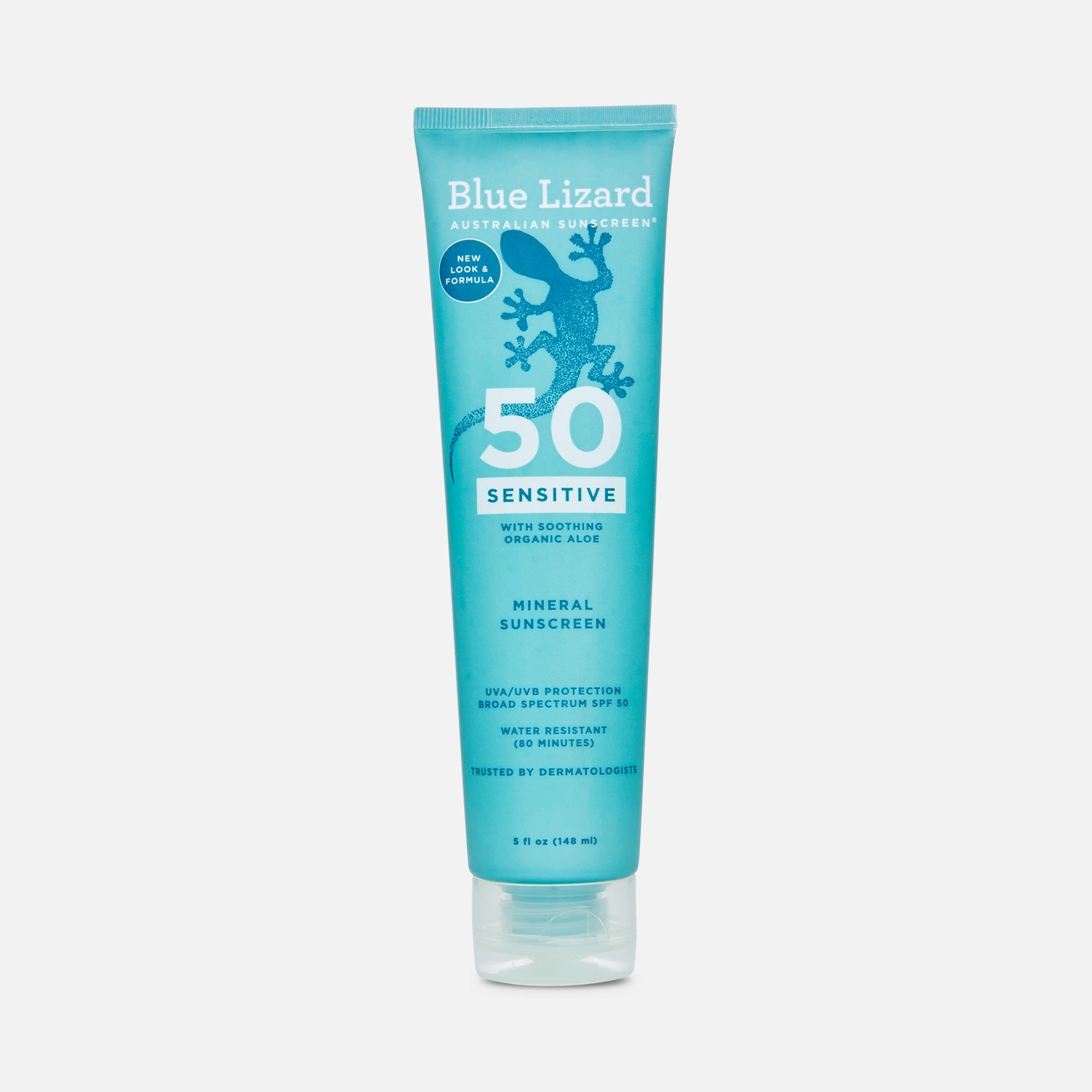 Blue Lizard Sensitive Sunscreen SPF 50 Lotion, 5 oz. tube