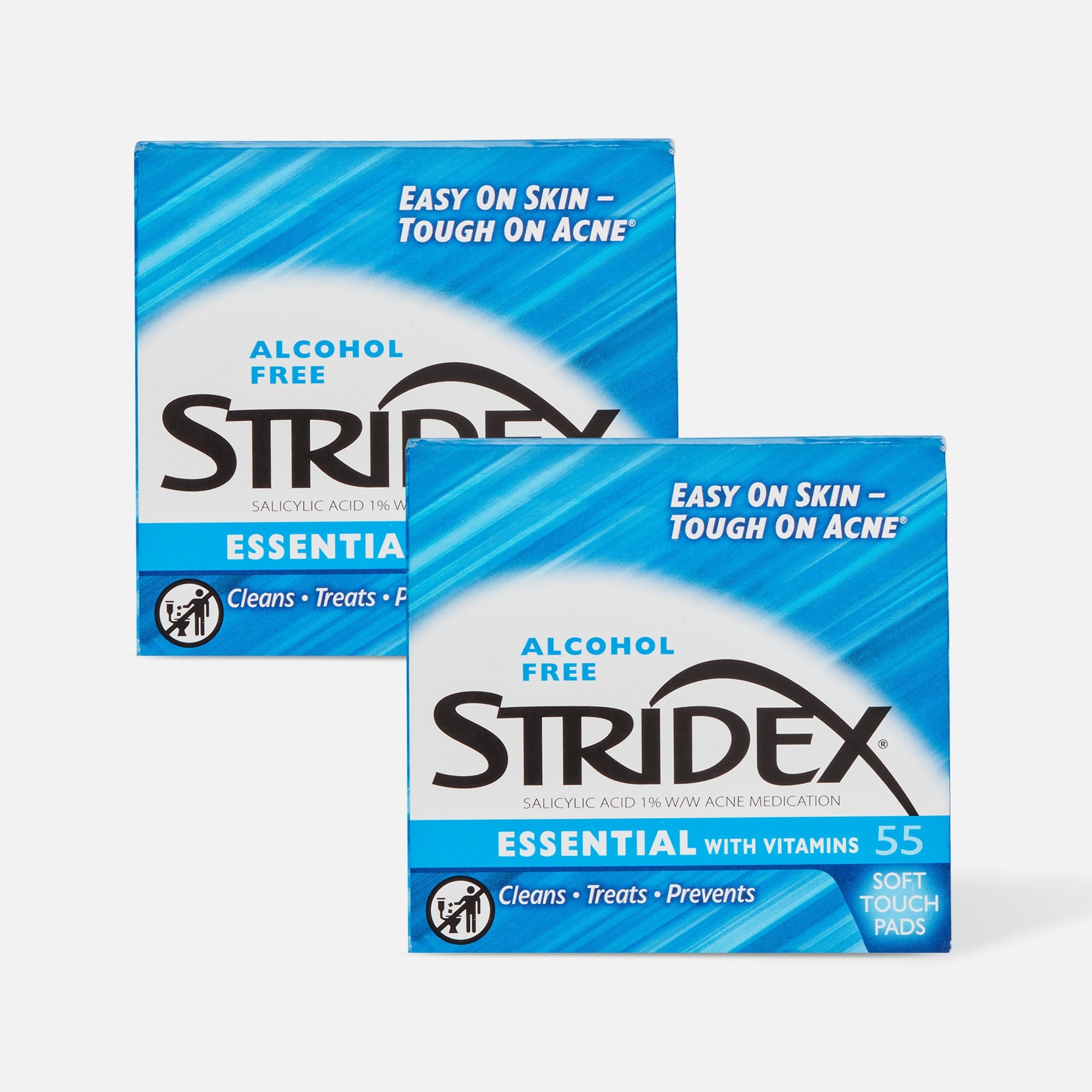 Stridex Medicated Pads Essential, 55 ct. (2-Pack) by Stridex | HSA