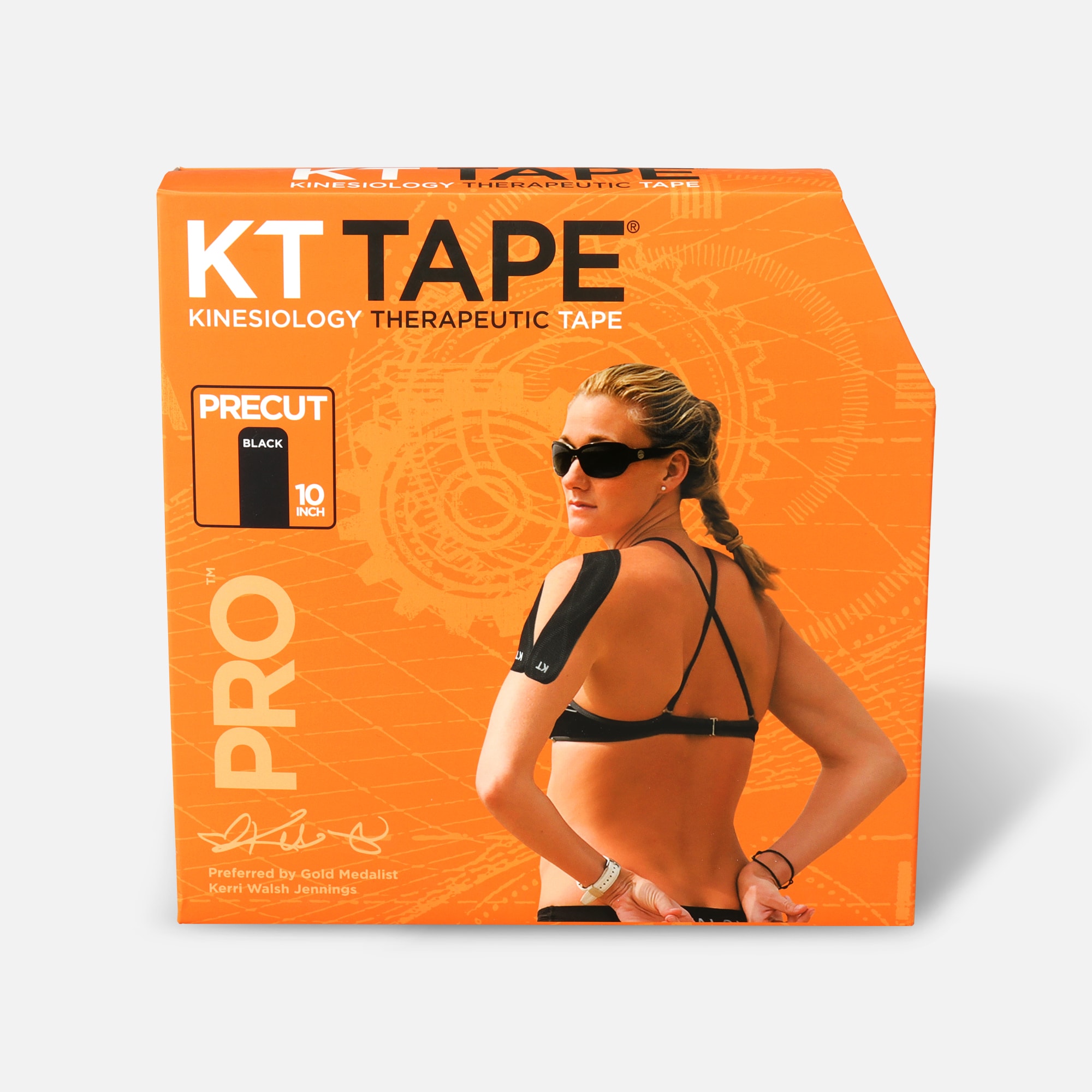 HSA Eligible  KT Tape Pro Jumbo Precut Tape, 150 Precut Strips