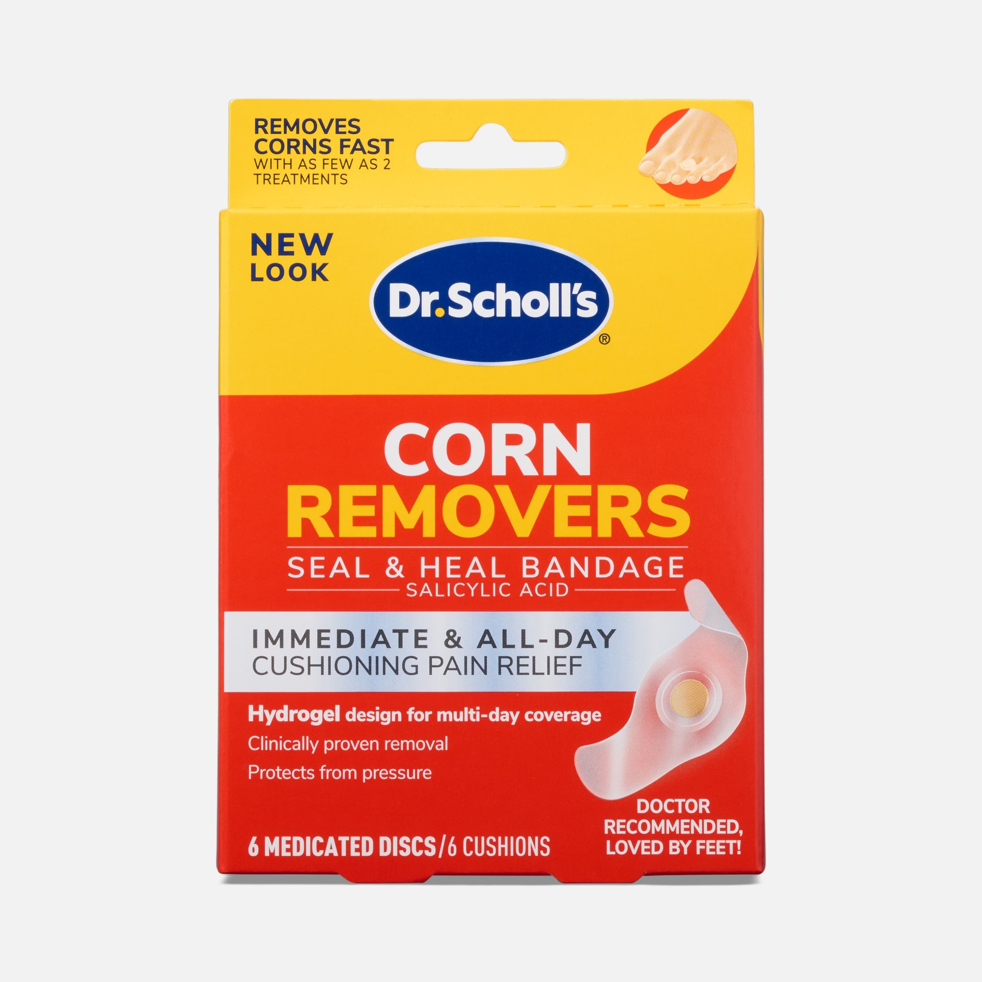 Dr. Scholl's Hydrogel Corn Removers With Seal And Heal Bandage, 6 ct.