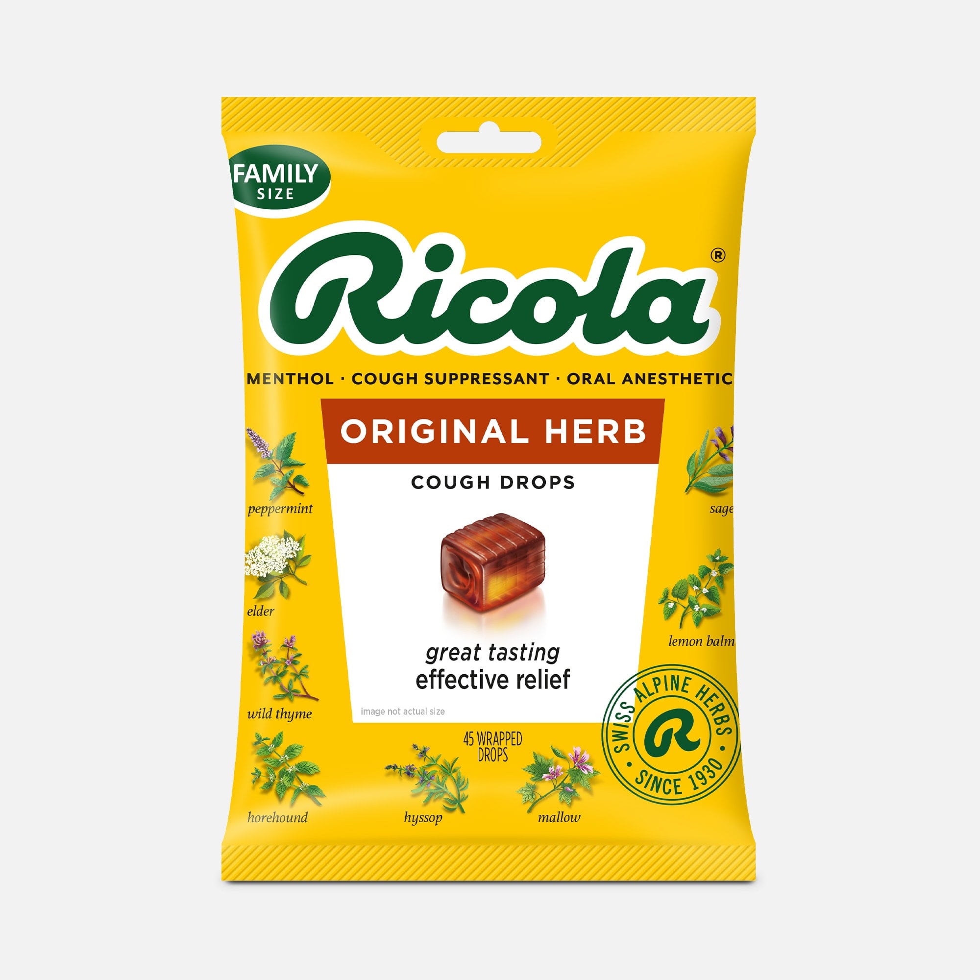 Ricola Original Herb Cough Drops, 45 ct.