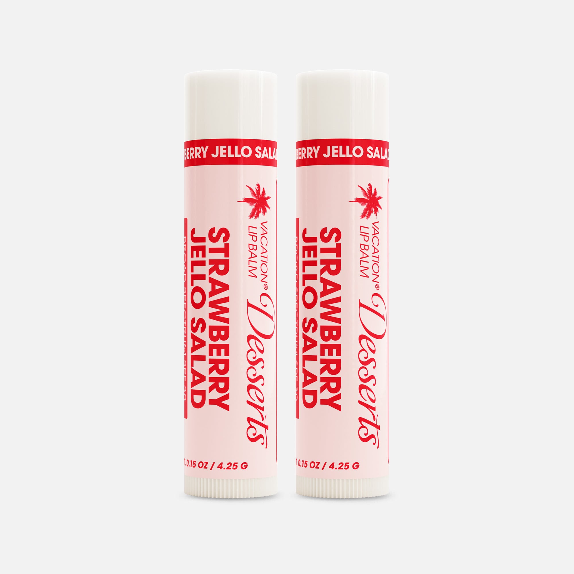 HSA Eligible Vacation Strawberry Jello Salad Lip Balm Sunscreen