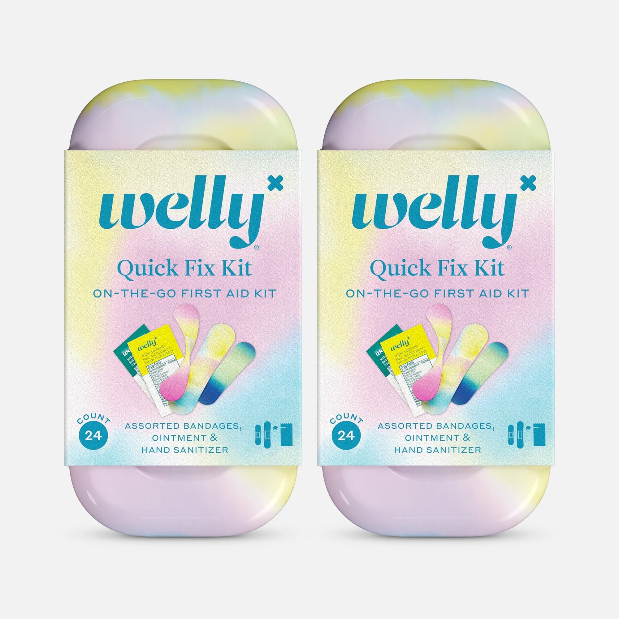 HSA Eligible Welly Quick Fix Kit First Aid Travel Kit - 24 ct. (3