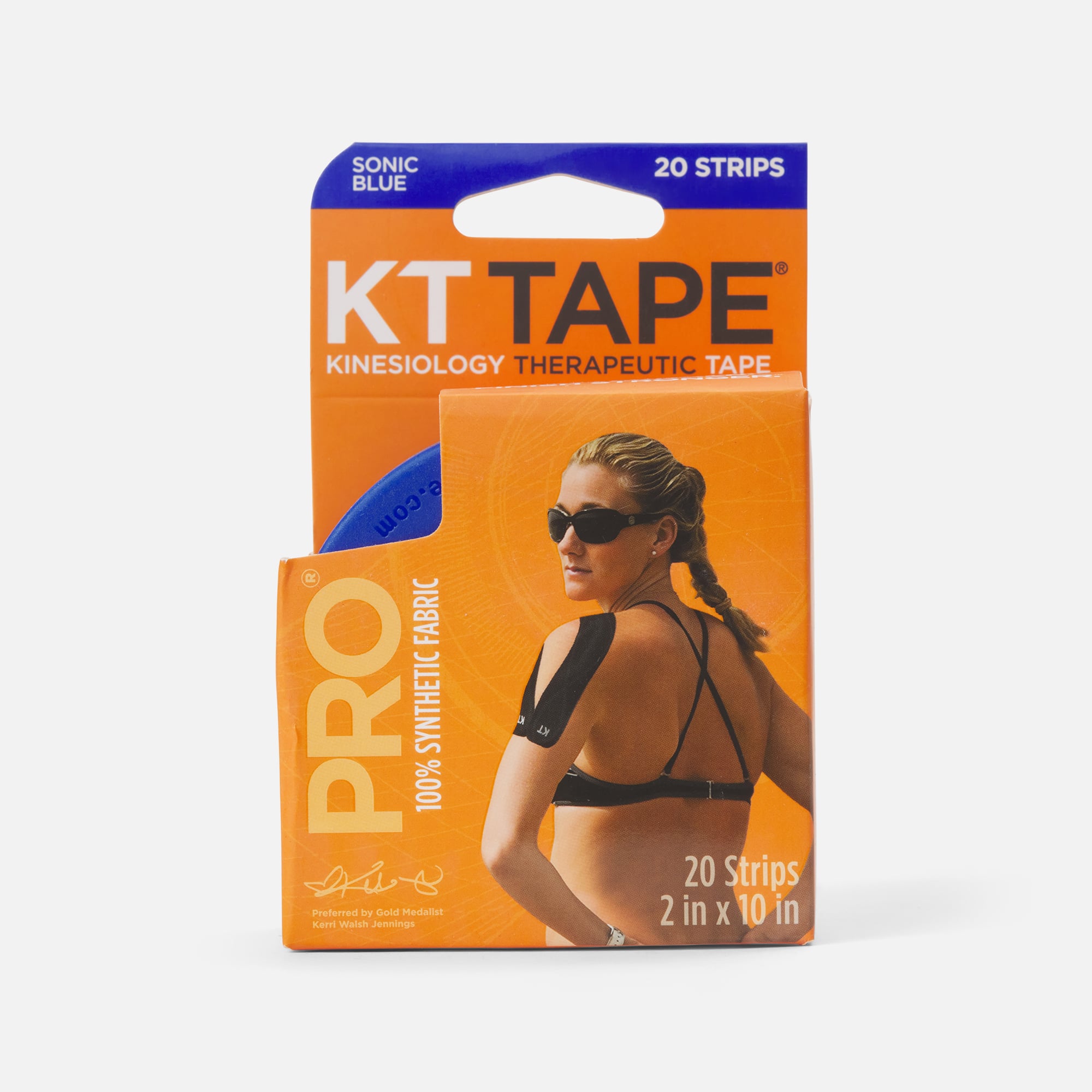 HSA Eligible  KT Tape Pro Synthetic Tape - Sonic Blue, 20 ct.