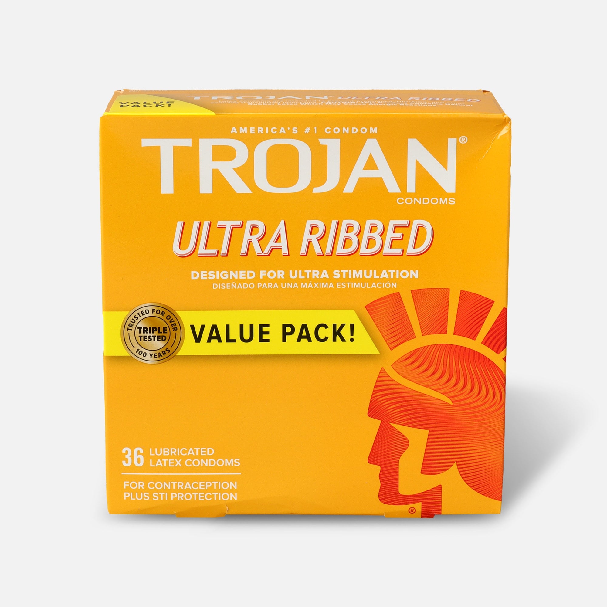 rugby premium lubricated condoms Rugby Premium Condoms Lubricated, Naturals Rubber Latex, 12 ct, 5-Pack main image 1