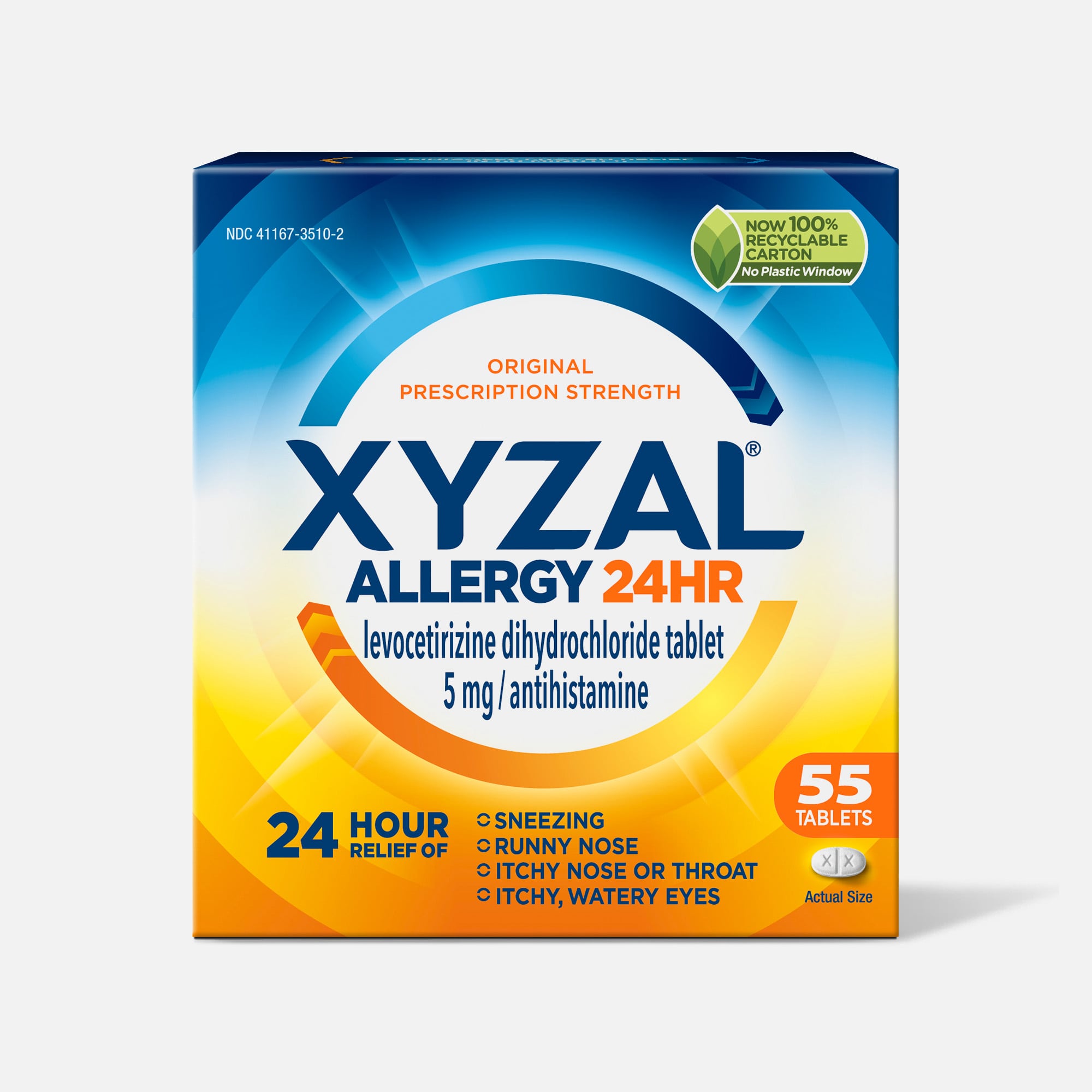 HSA Eligible  Xyzal 24 Hour Allergy Medicine