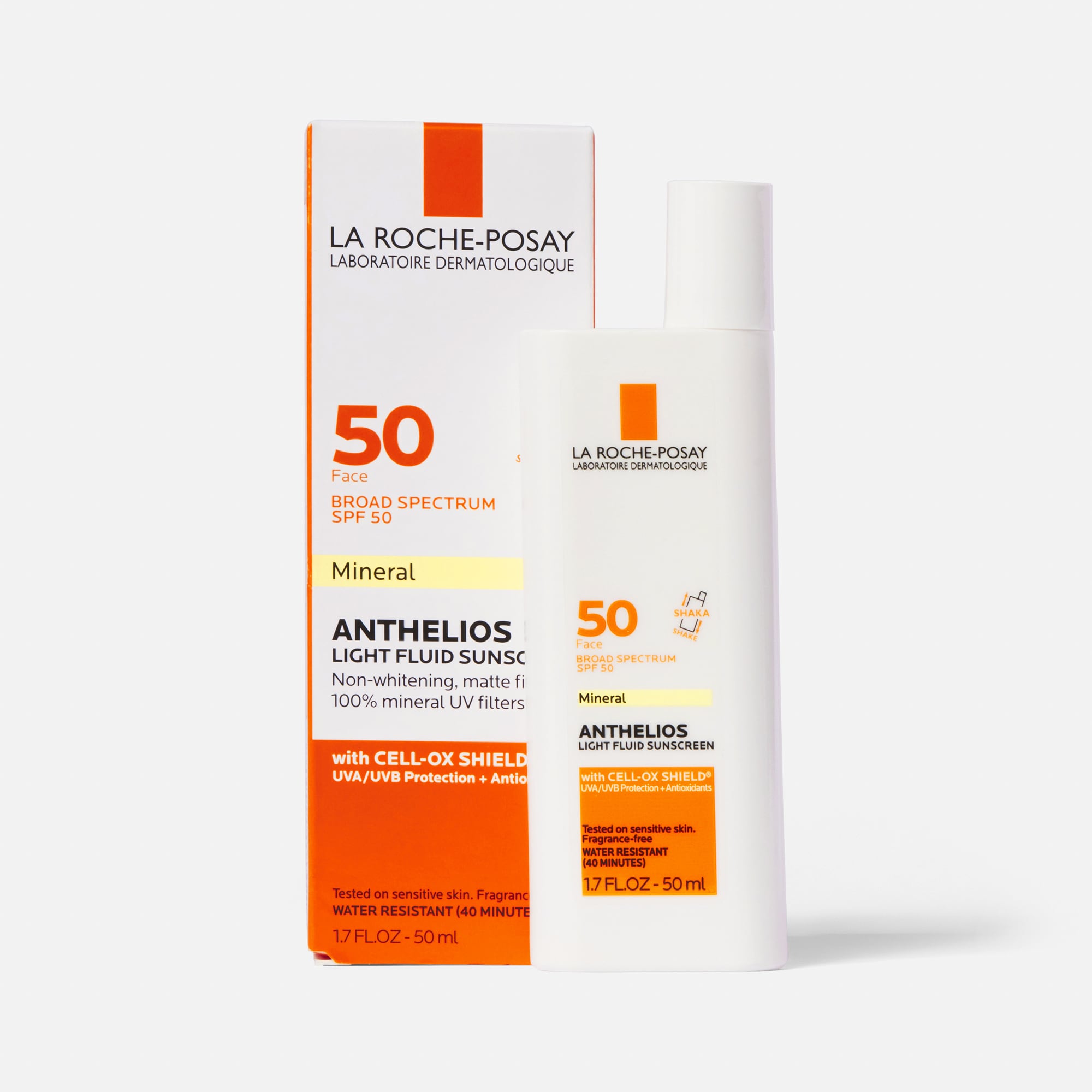 La Roche-Posay Anthelios Mineral Sunscreen Ultra-Light for Face, SPF 50 with Zinc Oxide and