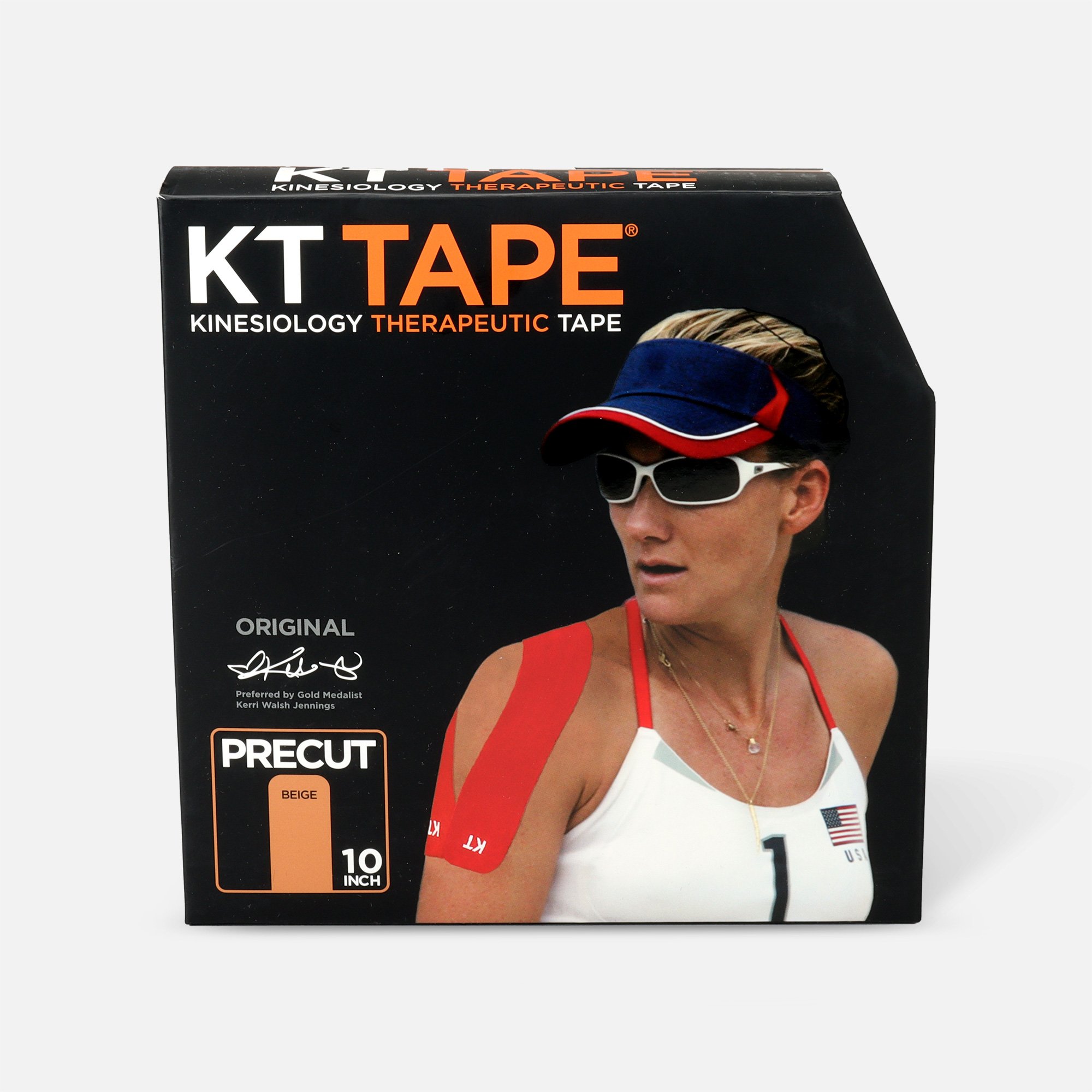 KT Pro Kinesio Tape Jumbo Roll, Pre-Cut - Black (150 10 Strips)