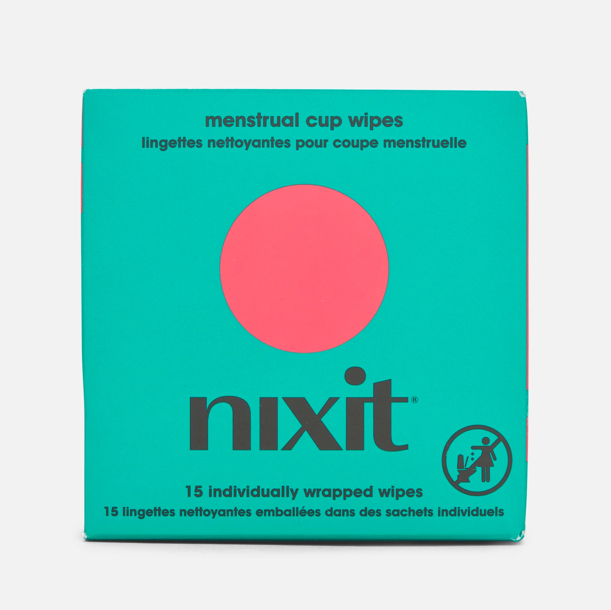 Nixit Menstrual Cup Wipes, 15 ct.