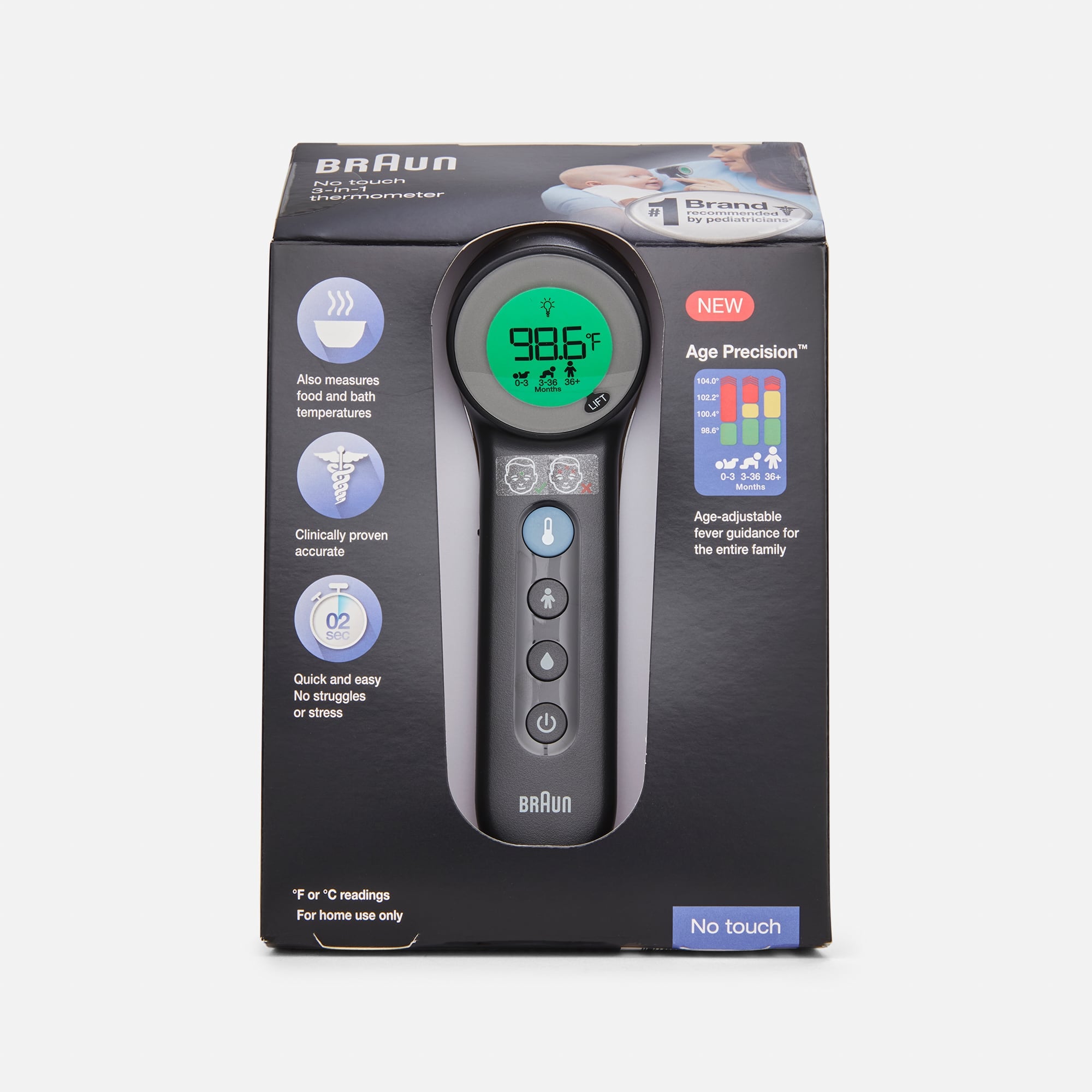 Braun Sensian 7 Non-Contact 3-in-1 Thermometer
