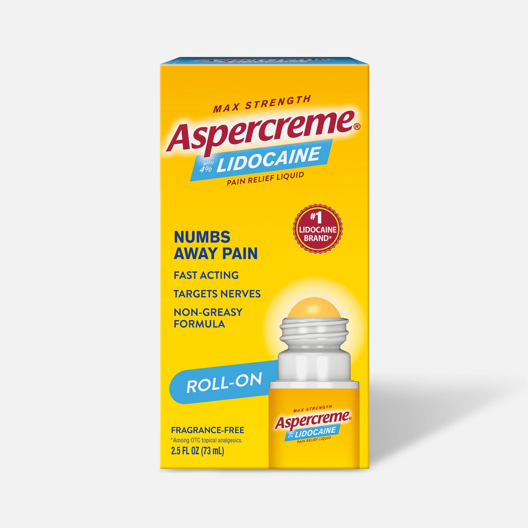 Aspercreme Maximum Strength No-Mess Roll-On Joint and Muscle Pain