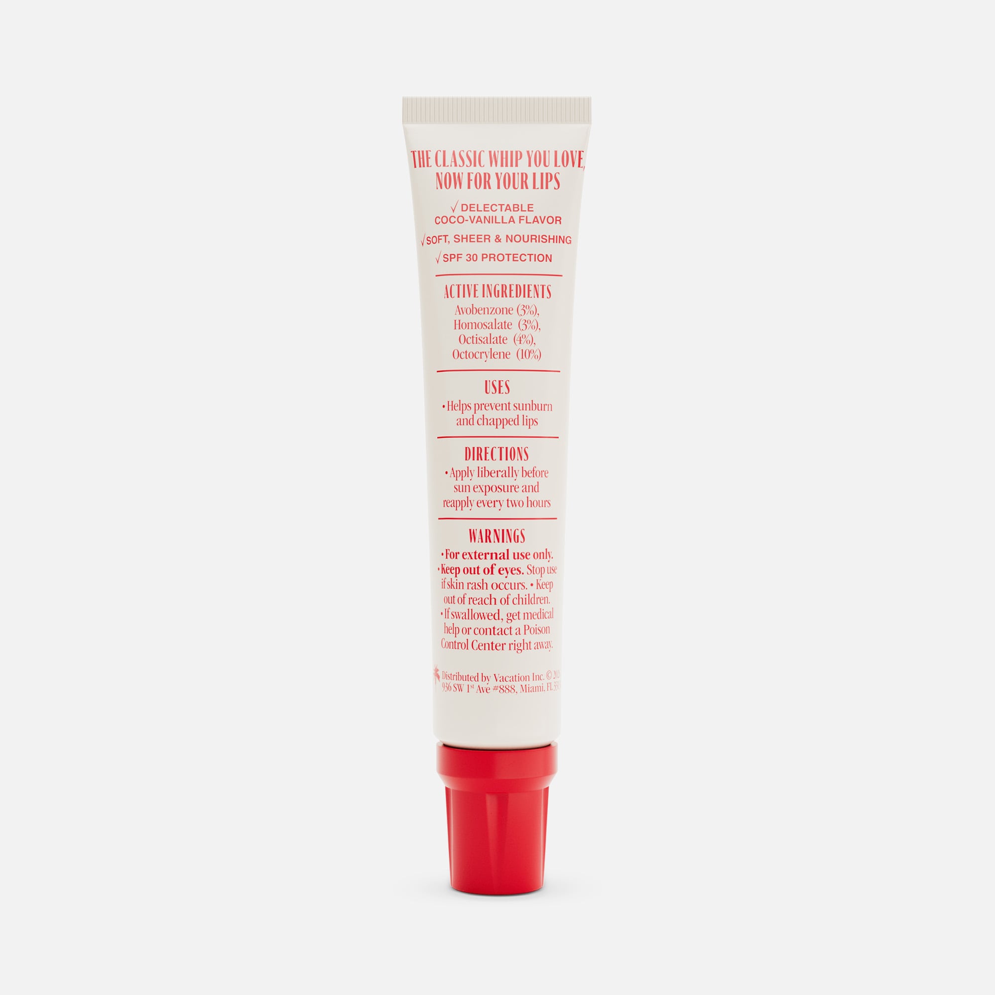 Vacation Whip Lip SPF 30, 0.5 oz. by Vacation | HSA Store