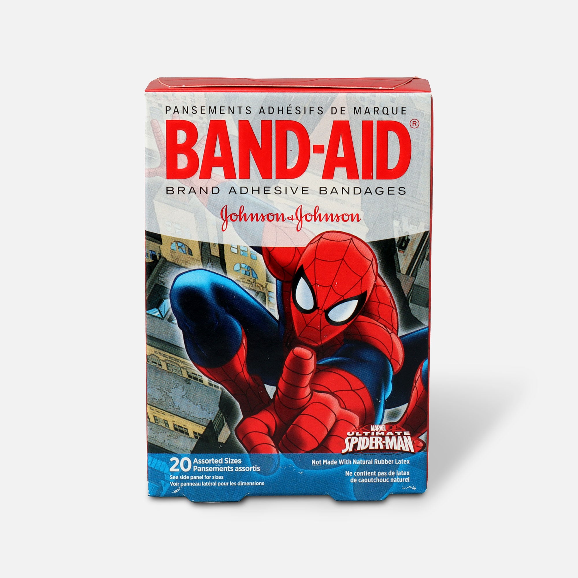 BAND-AID® Adhesive Bandages, Spiderman, Assorted Sizes, 20 ct.