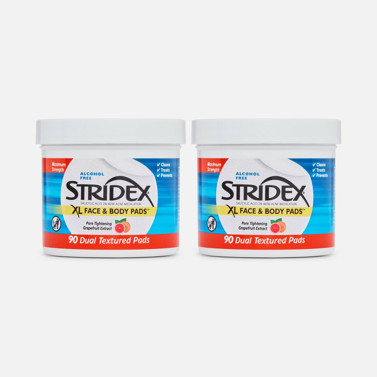 HSA Eligible Stridex XL Face & Body Pads, 90 ct. (2-Pack) | HSA