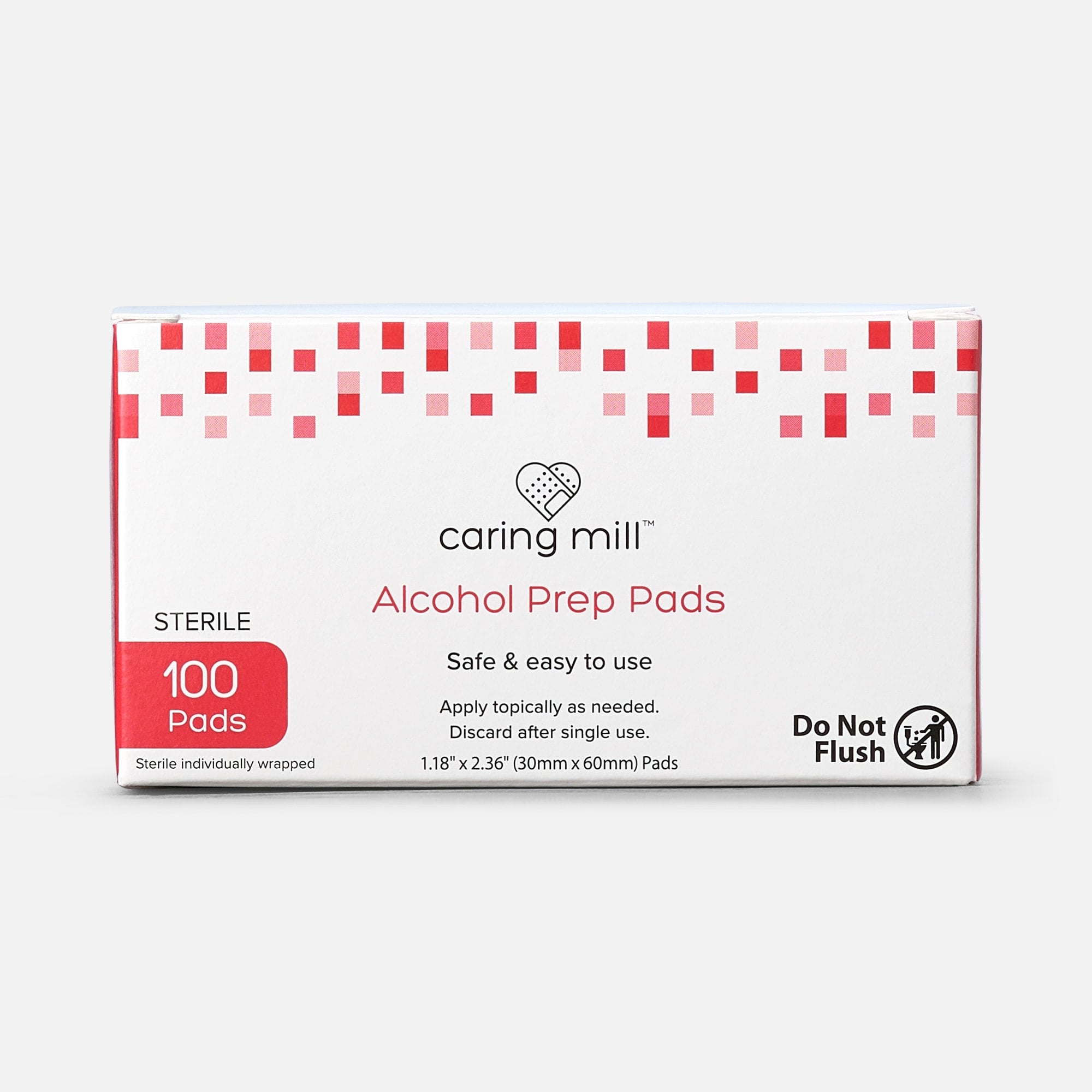 Caring Mill™ Alcohol Prep Pads, 100 ct.