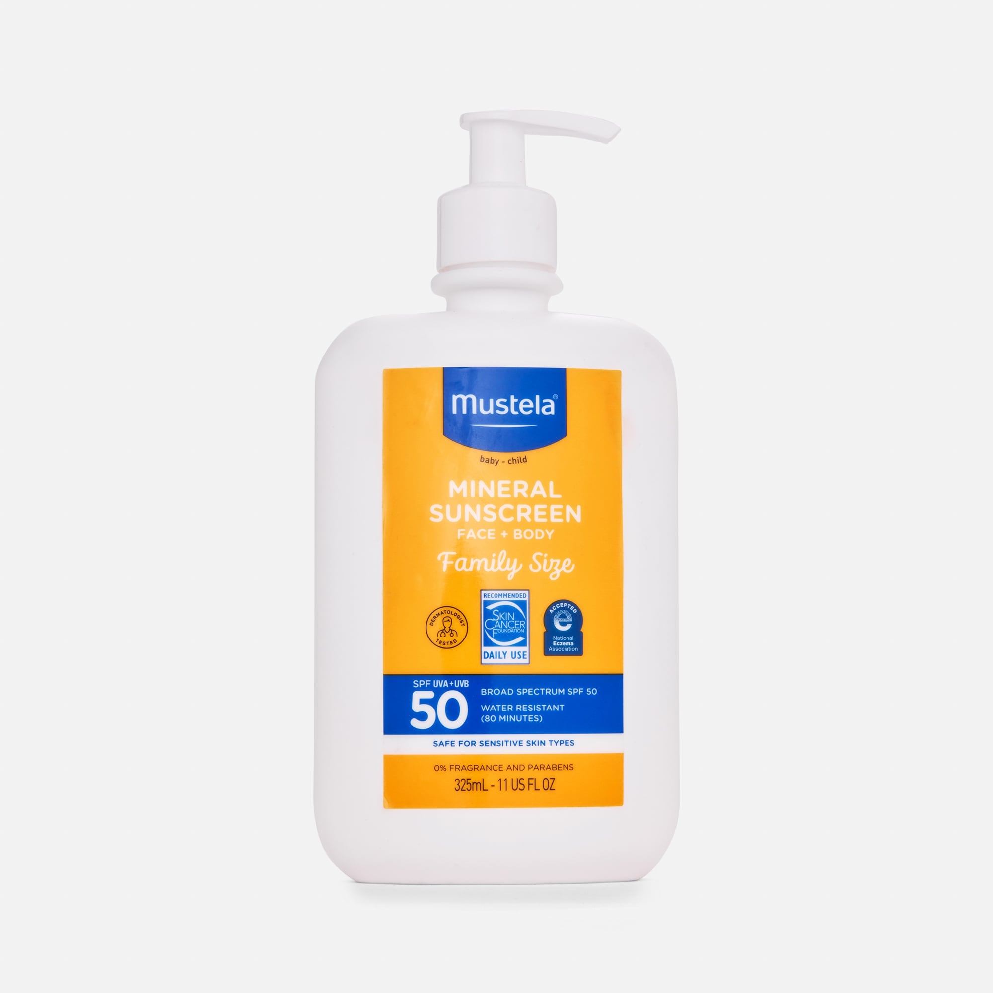 Mustela Mineral Sunscreen Lotion, SPF 50, 3.38 oz.