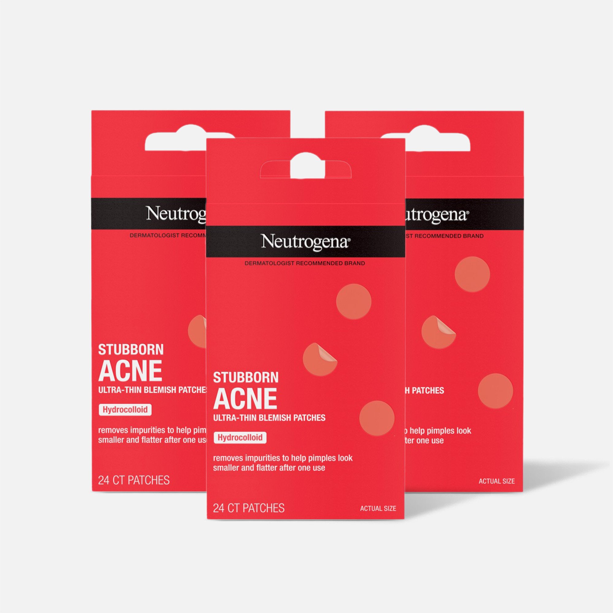 HSA Eligible Neutrogena Stubborn Acne Blemish Patches, 24 ct. (3