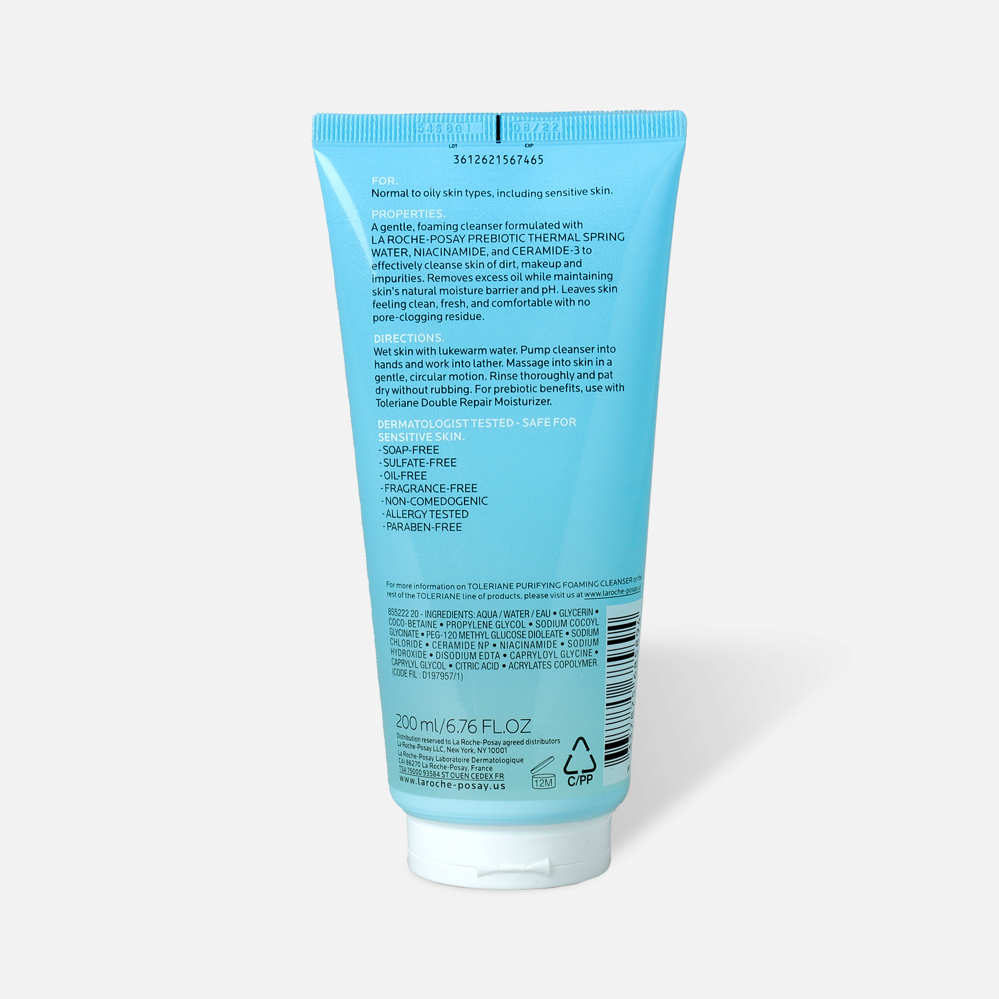 la roche posay effaclar gel ingredients