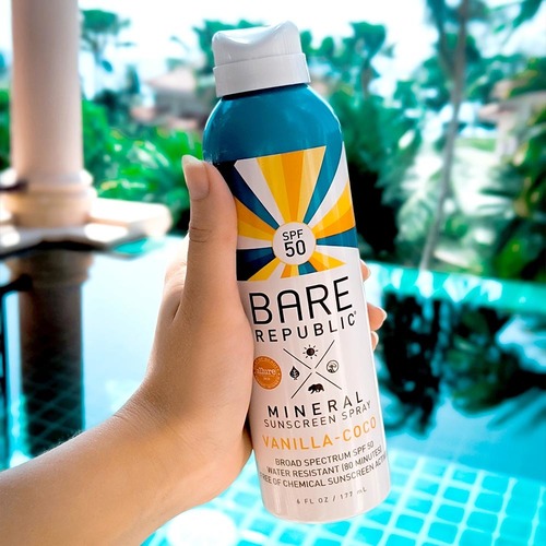 bare republic clear sunscreen spray