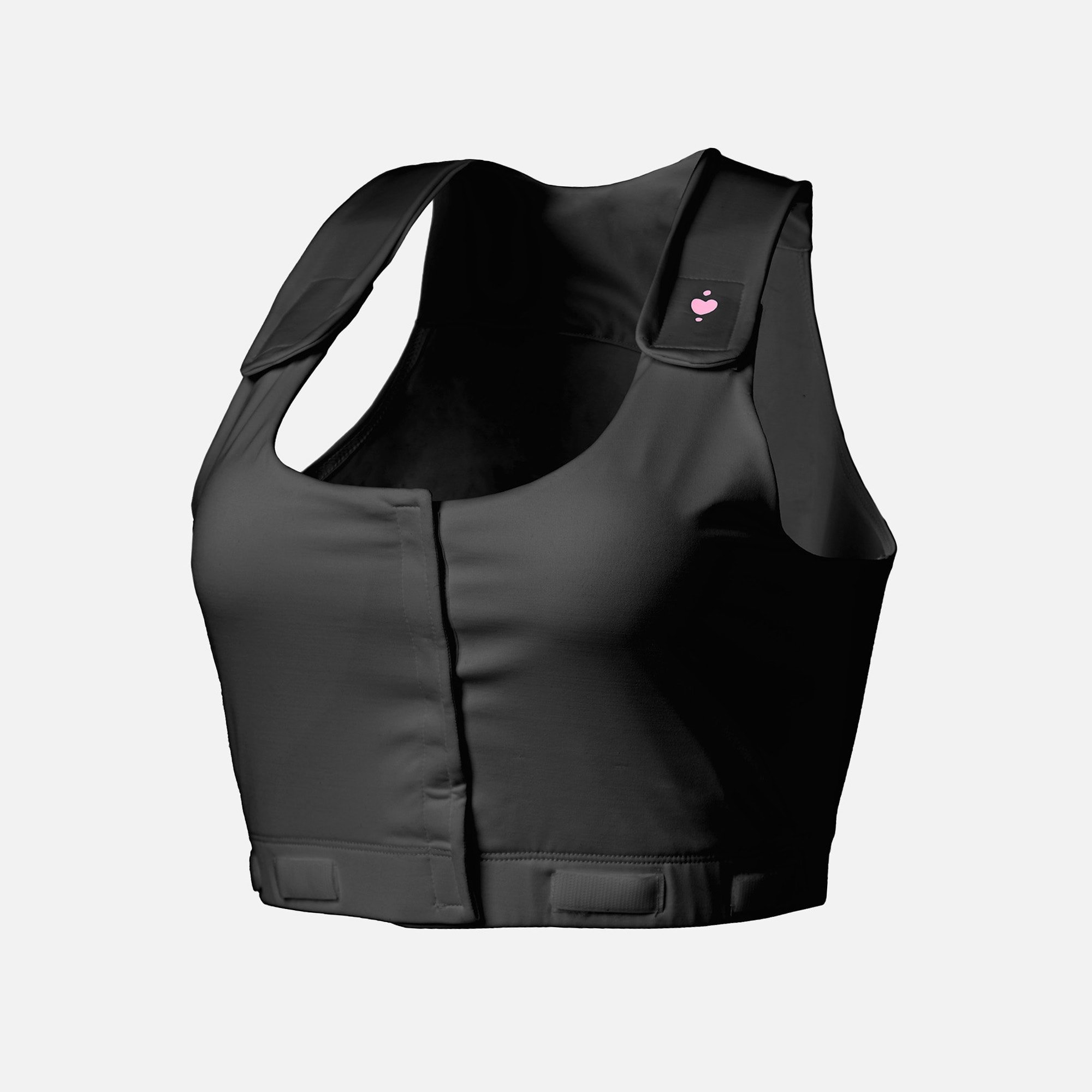 HSA Eligible heart&core Larissa Post-Surgical Bra, Black | HSA