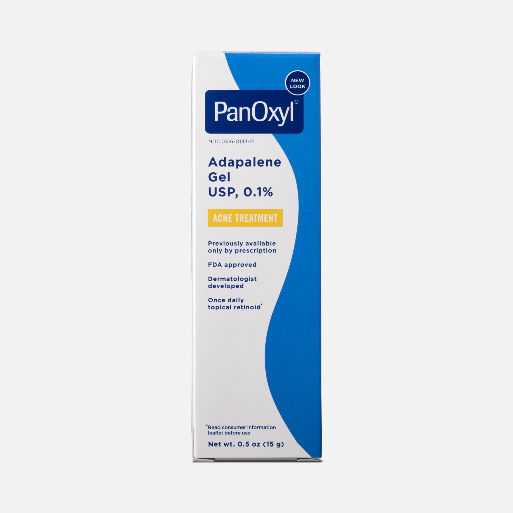 PanOxyl Adapalene 0.1% Leave-On Gel, 0.5 oz. by PanOxyl