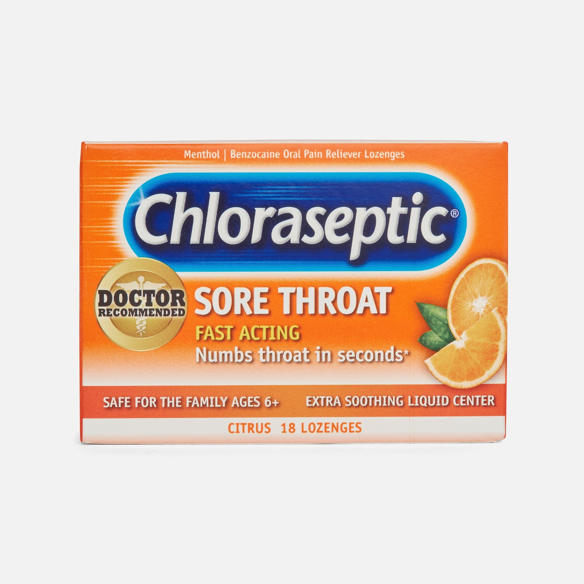 Chloraseptic Citrus Sore Throat Lozenges, 18 ct.