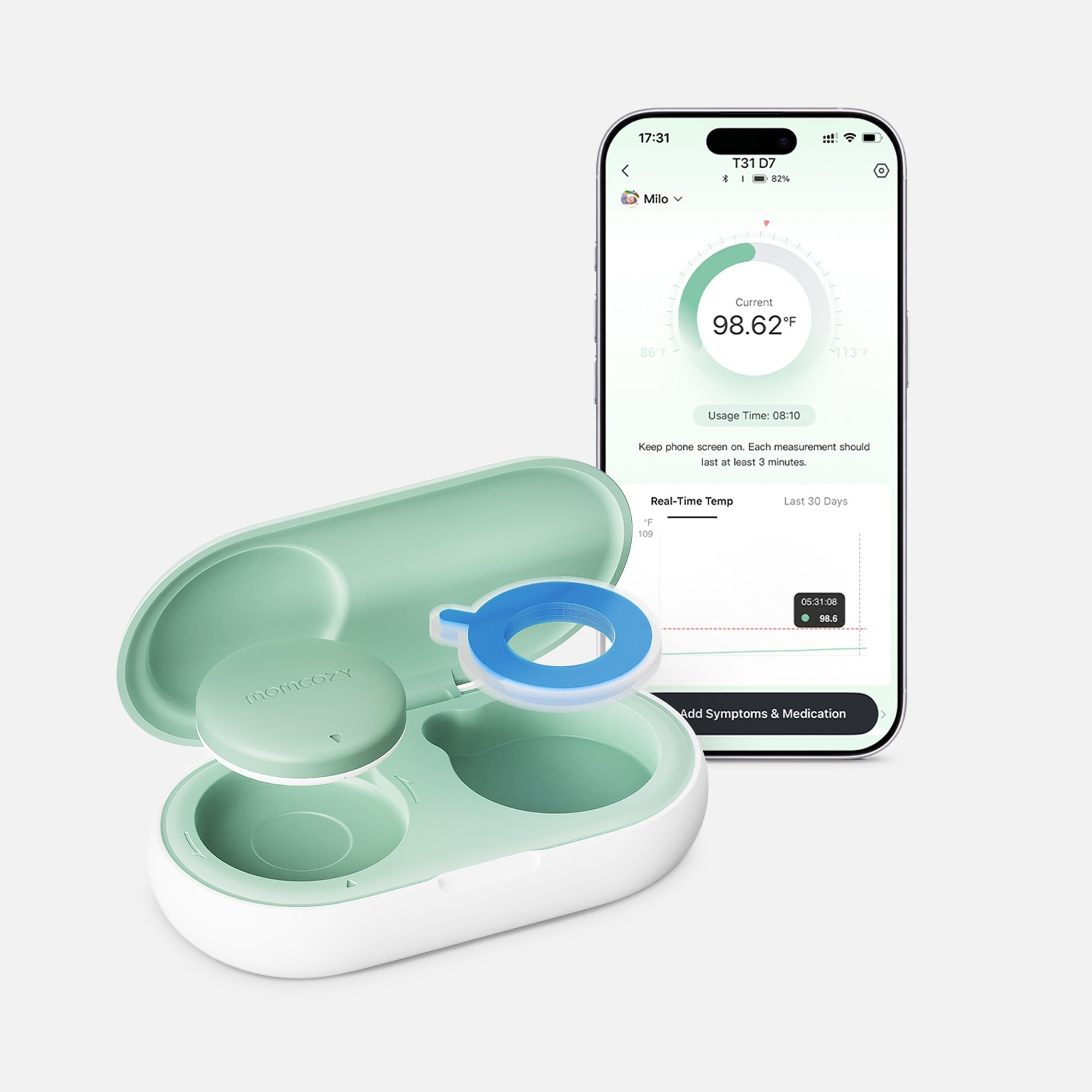 Momcozy Wearable Smart Baby Thermometer by Momcozy | HSA Store