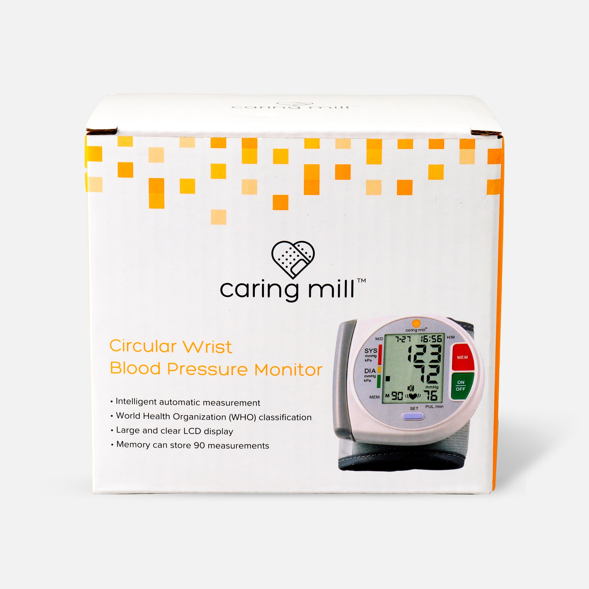 caring mill blood pressure monitor