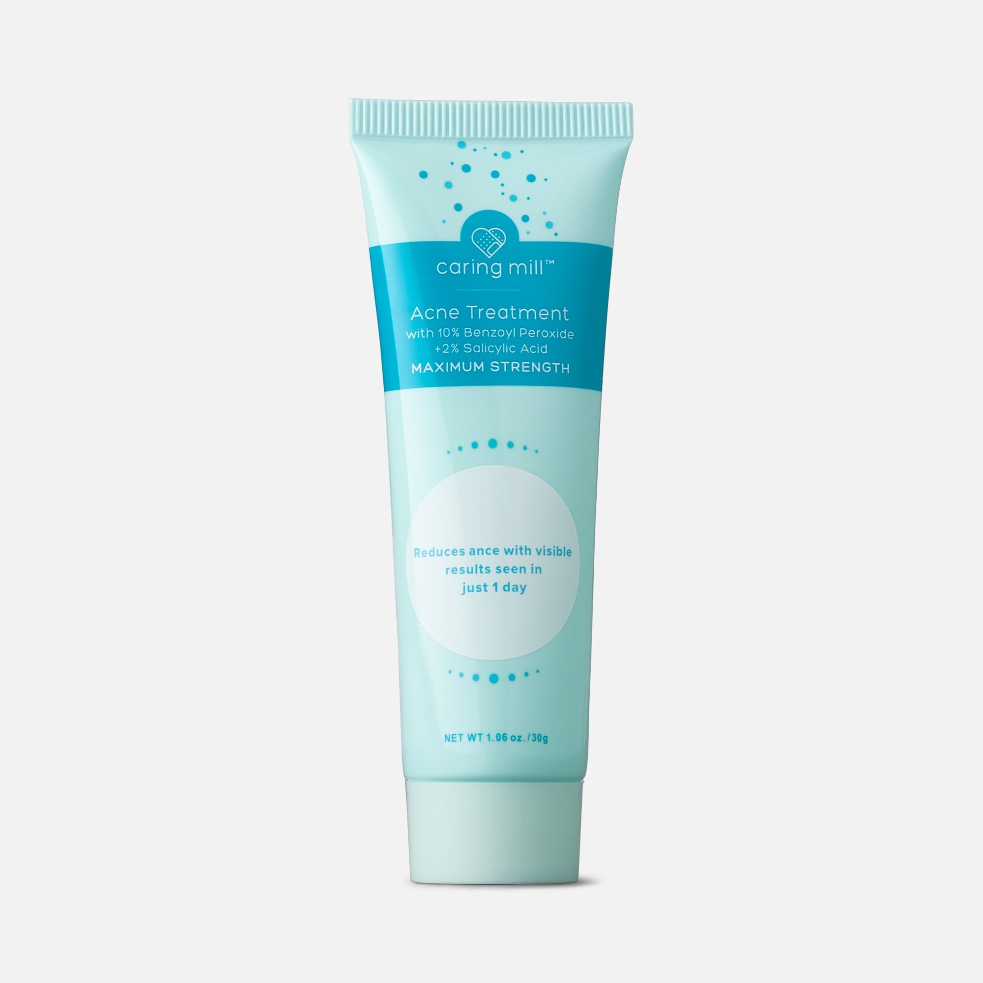 Caring Mill™ Acne Treatment, 10% Benzoyl Peroxide + 2% Salicylic Acid, 1.06 oz