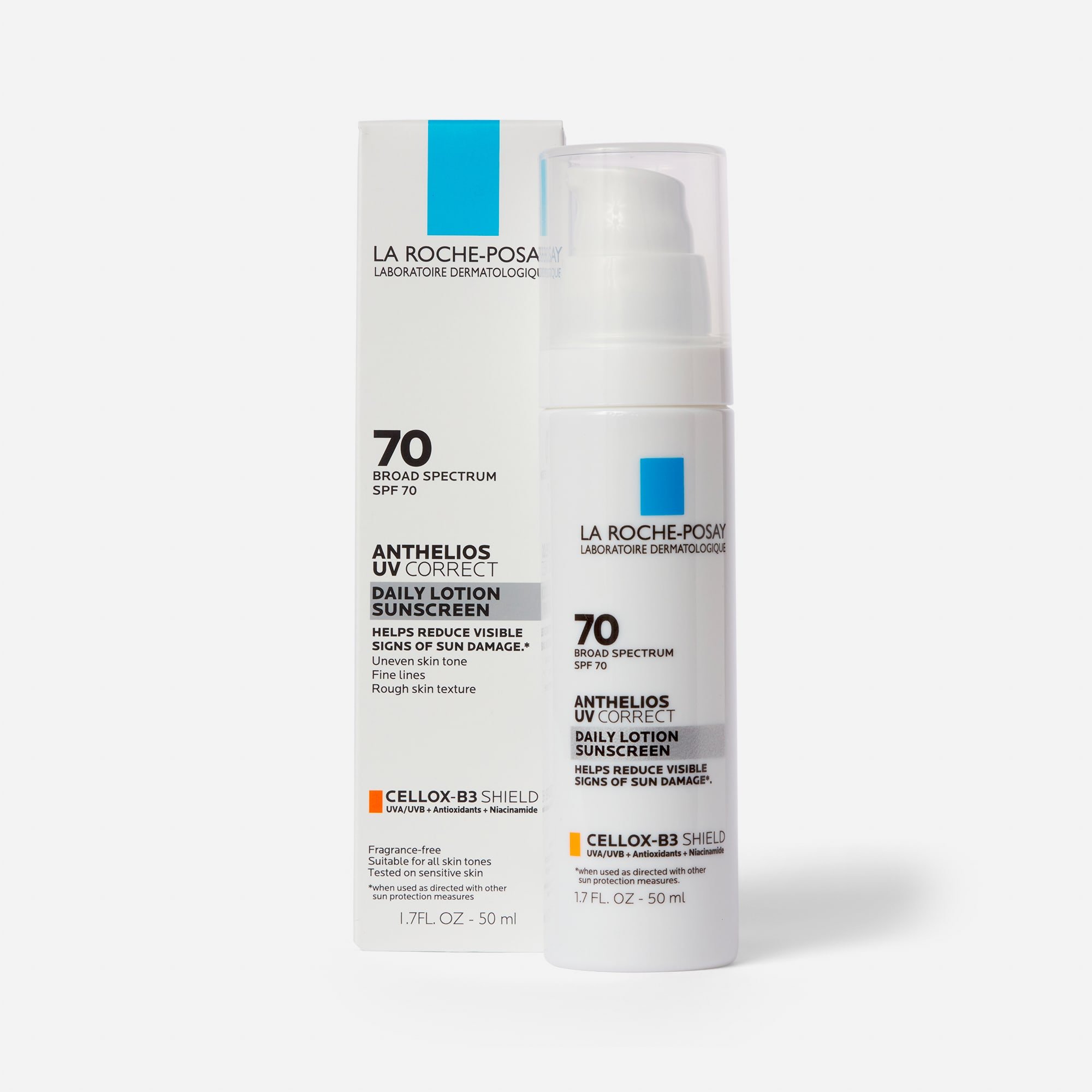 Perseus Meter Kwalificatie La Roche Posay Anthelios UV Correct Daily Anti-Aging Face Sunscreen - SPF 70